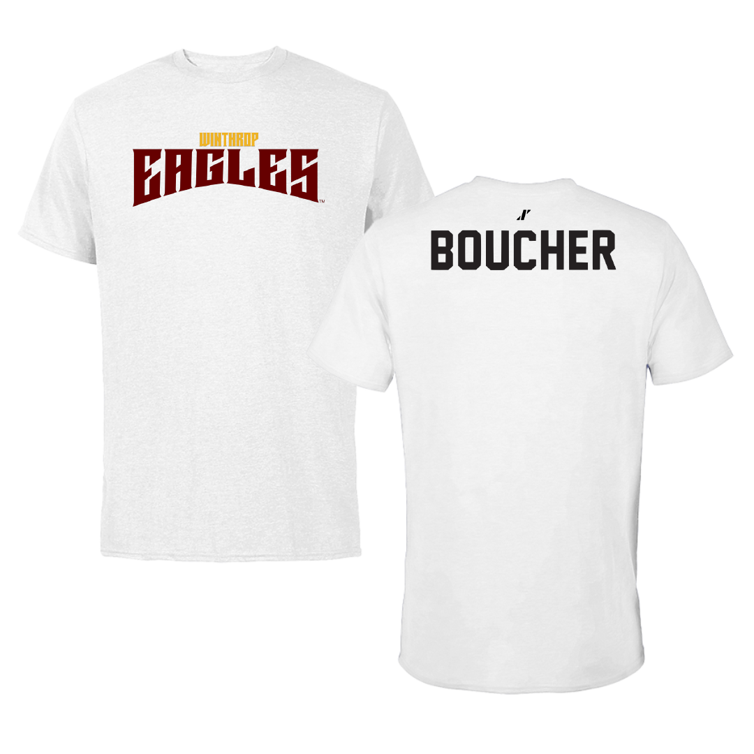 Winthrop University TF and XC White Classic Performance Tee - Michael Boucher