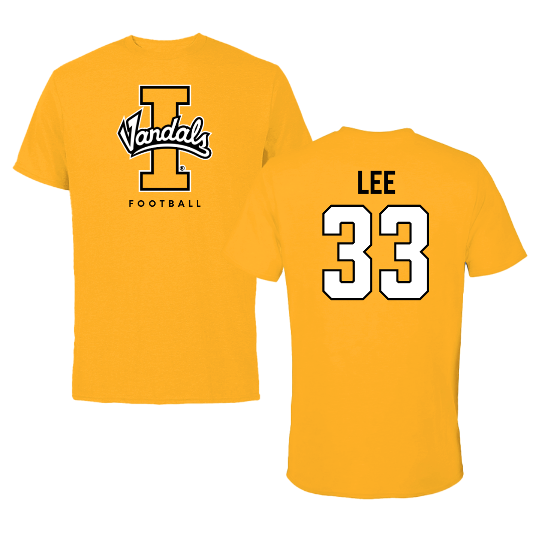 University of Idaho Football Gold Performance Tee - #33 Julian Lee