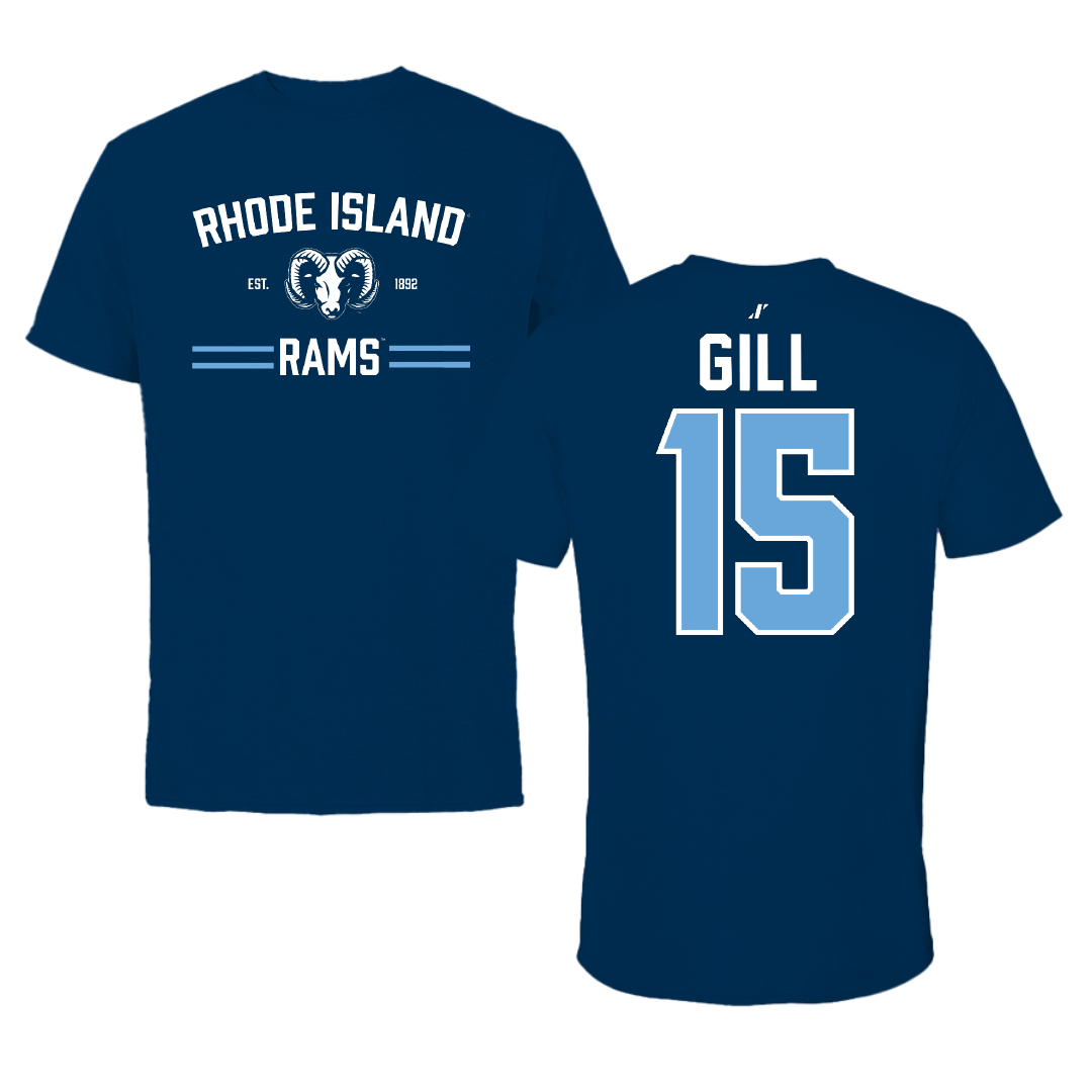 University of Rhode Island Lacrosse Navy General Tee - #15 Izze Gill
