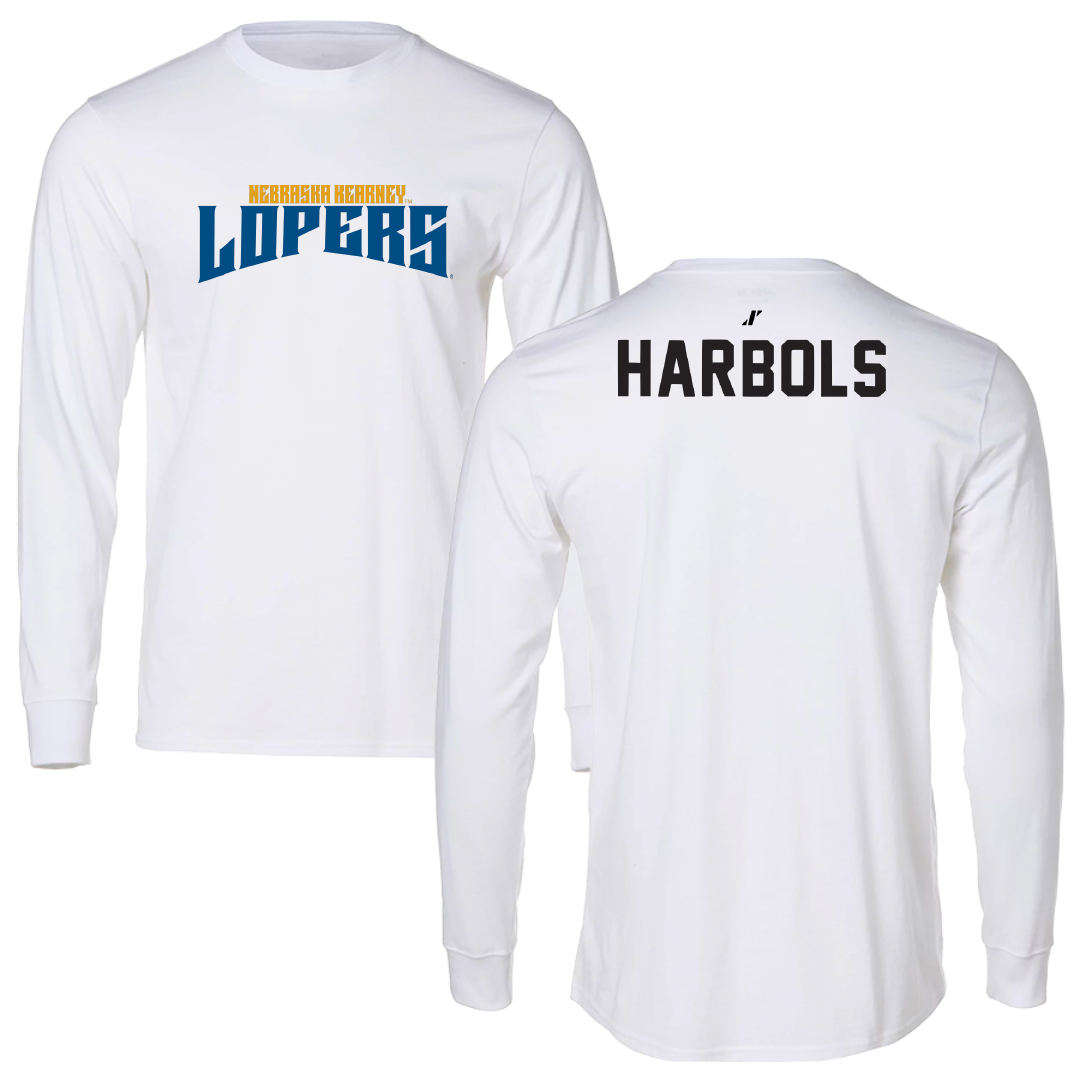 University of Nebraska at Kearney TF and XC White Classic Performance Long Sleeve - Richard Harbols