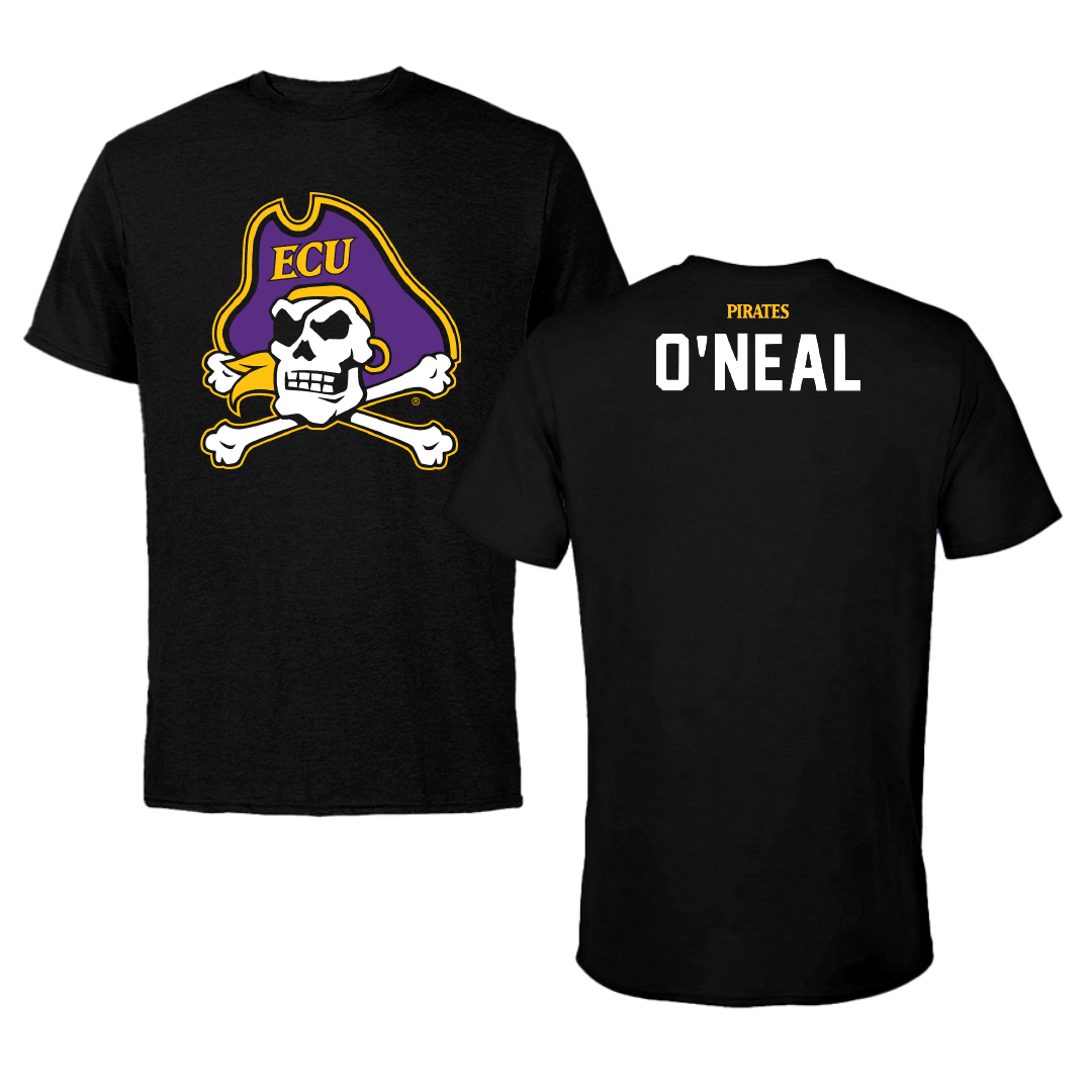 East Carolina University Golf Black Performance Tee - Drew O'Neal