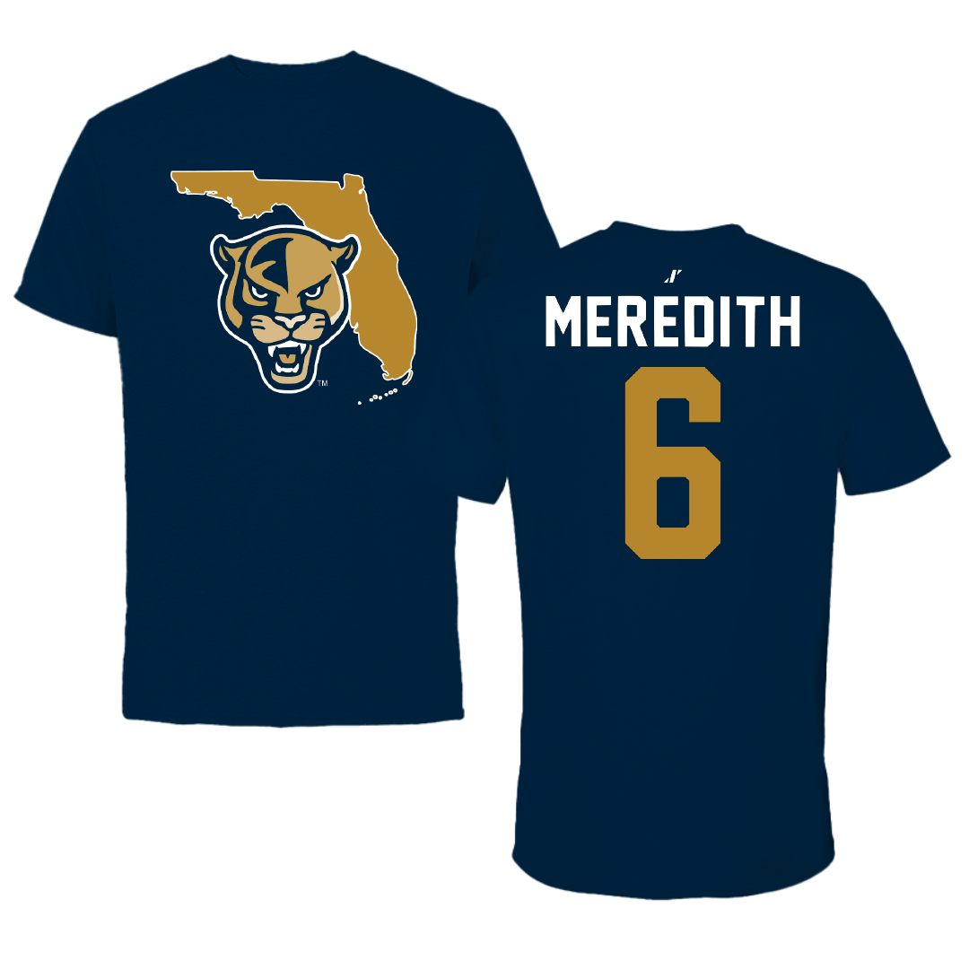 Florida International University Softball Navy State Tee - #6 Kally Meredith