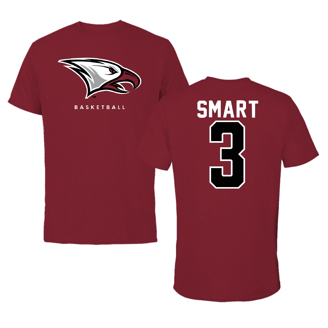 North Carolina Central University Basketball Cardinal Performance Tee - #3 Aquan Smart