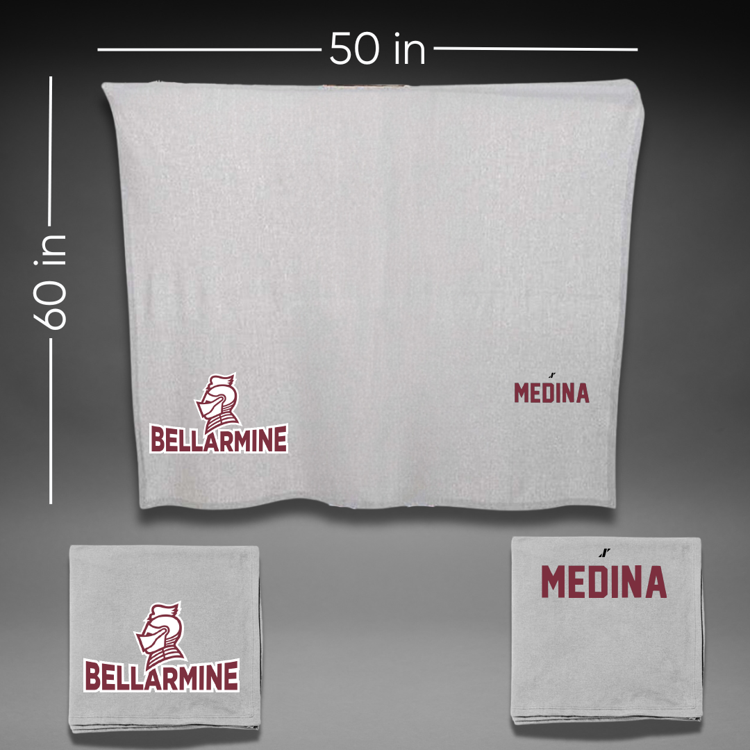 Bellarmine University Wrestling Gray Blanket - Micah Medina