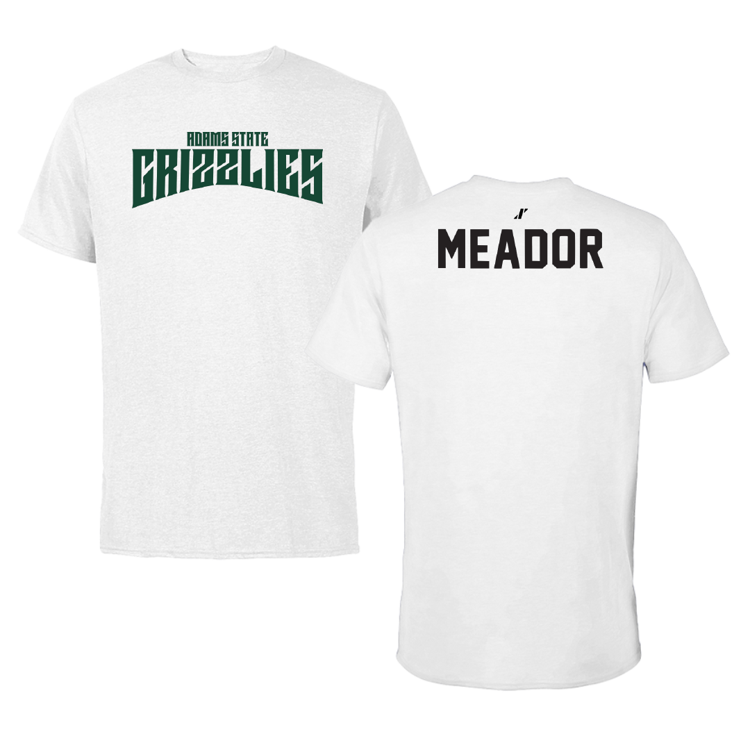 Adams State University Baseball White Classic Tee - Billy Meador