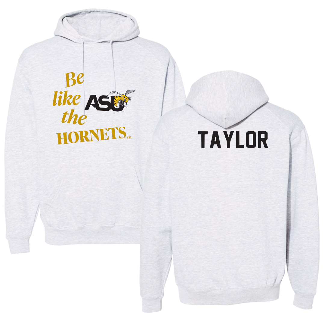 Alabama State University TF and XC Light Gray Be Like Us Hoodie - Wilnaya Taylor