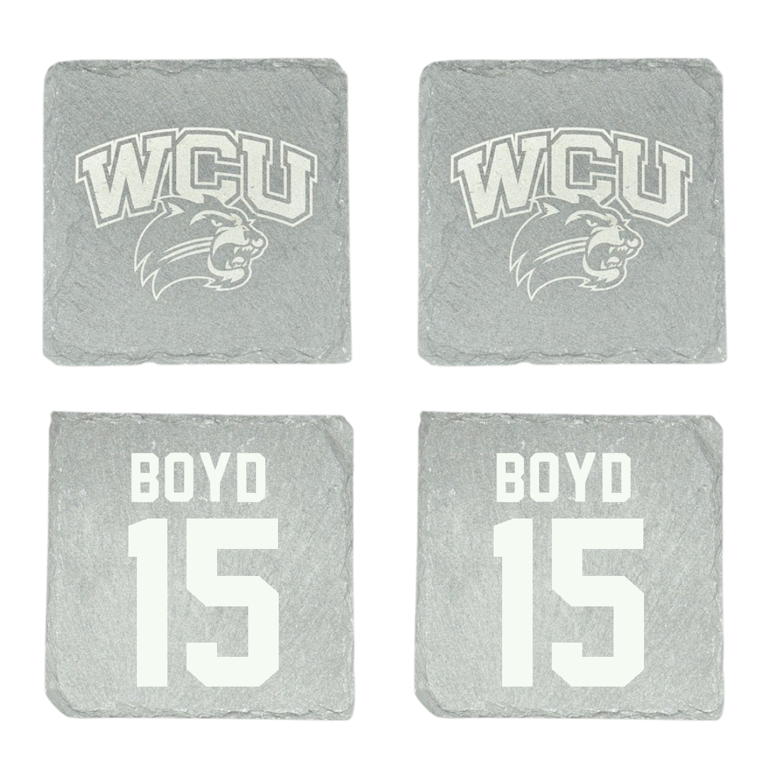 Western Carolina University Football Stone Coaster (4 Pack)  - #15 Jai Boyd