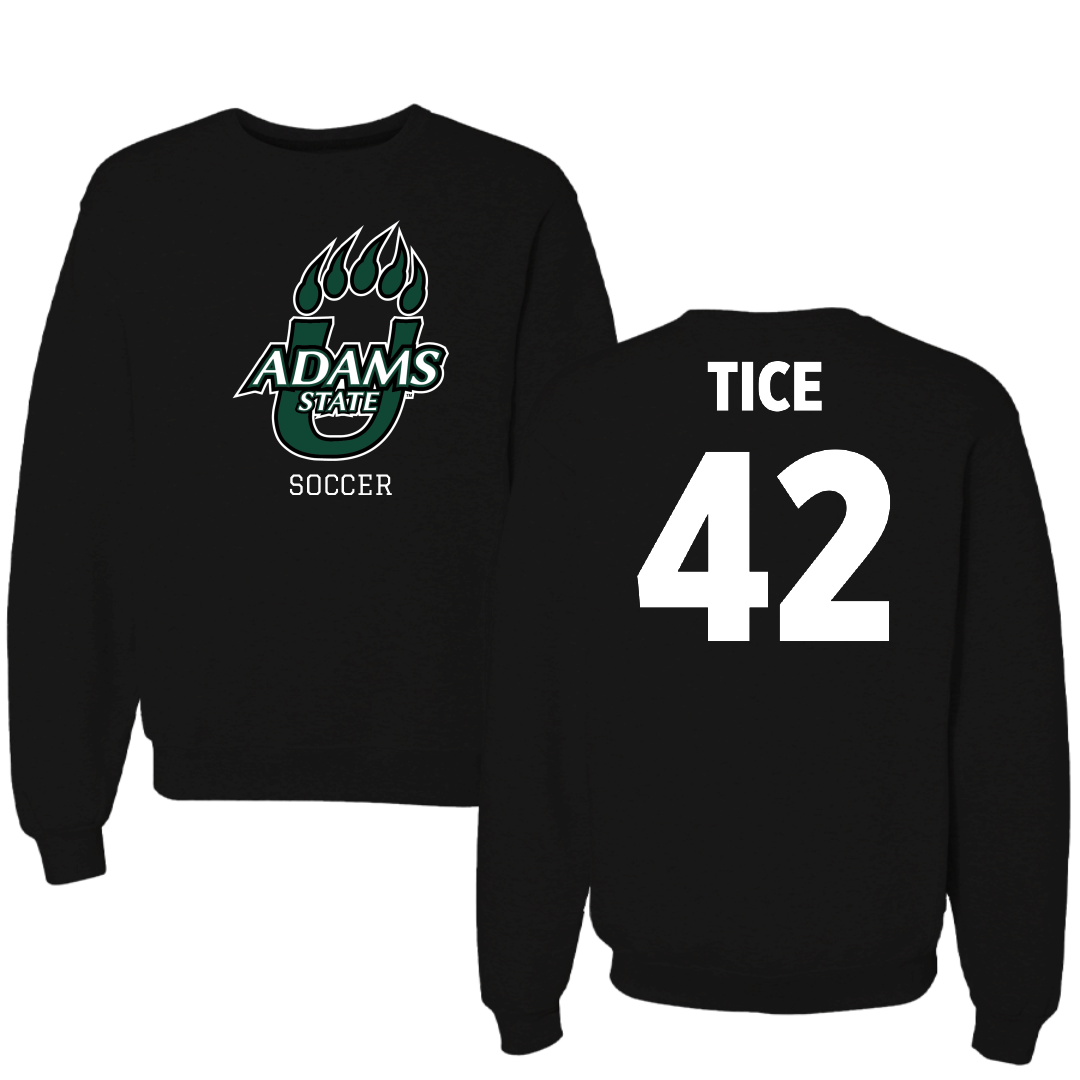 Adams State University Soccer Black State Crewneck - #42 Sophia Tice
