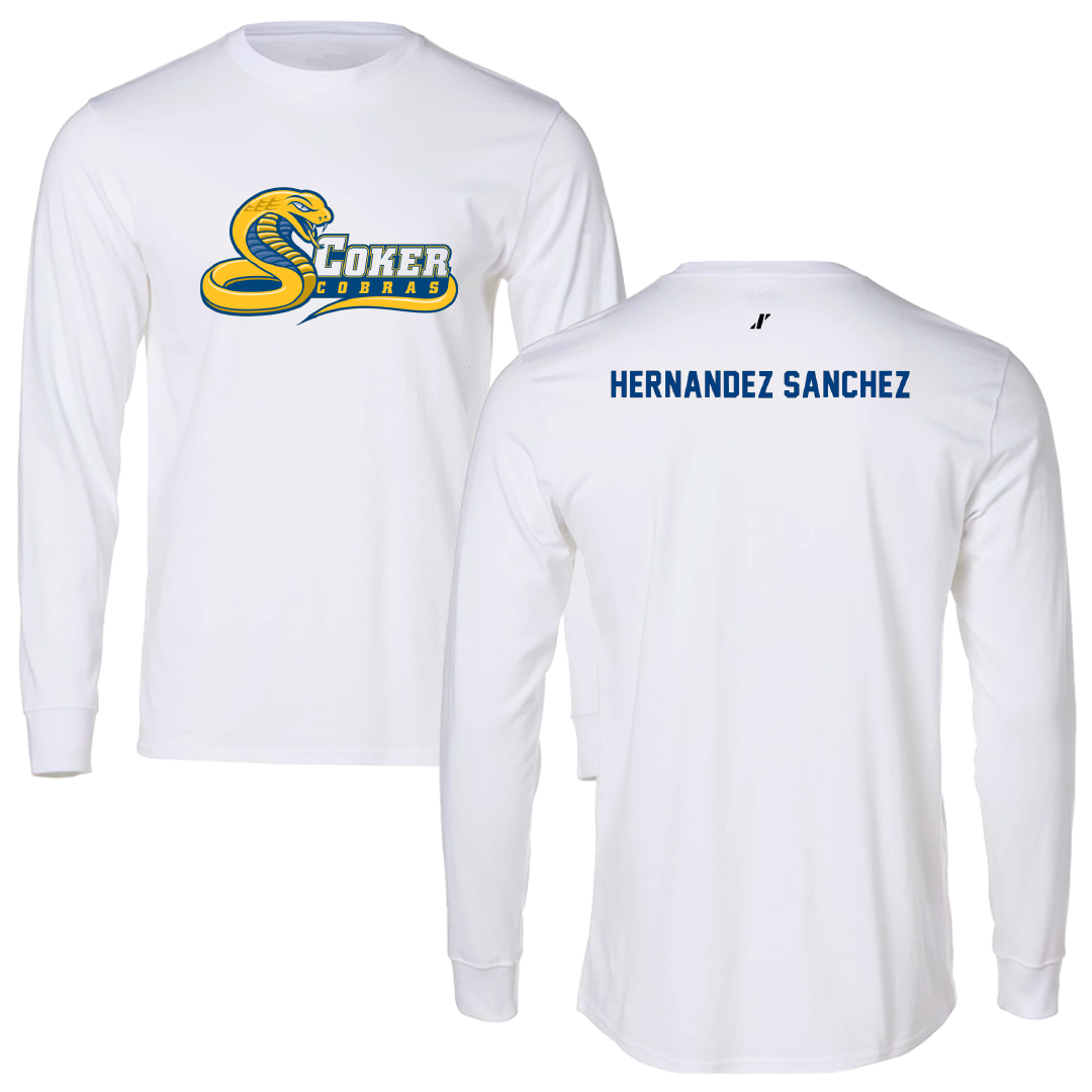 Coker University Tennis White Long Sleeve - Ilona Hernandez Sanchez