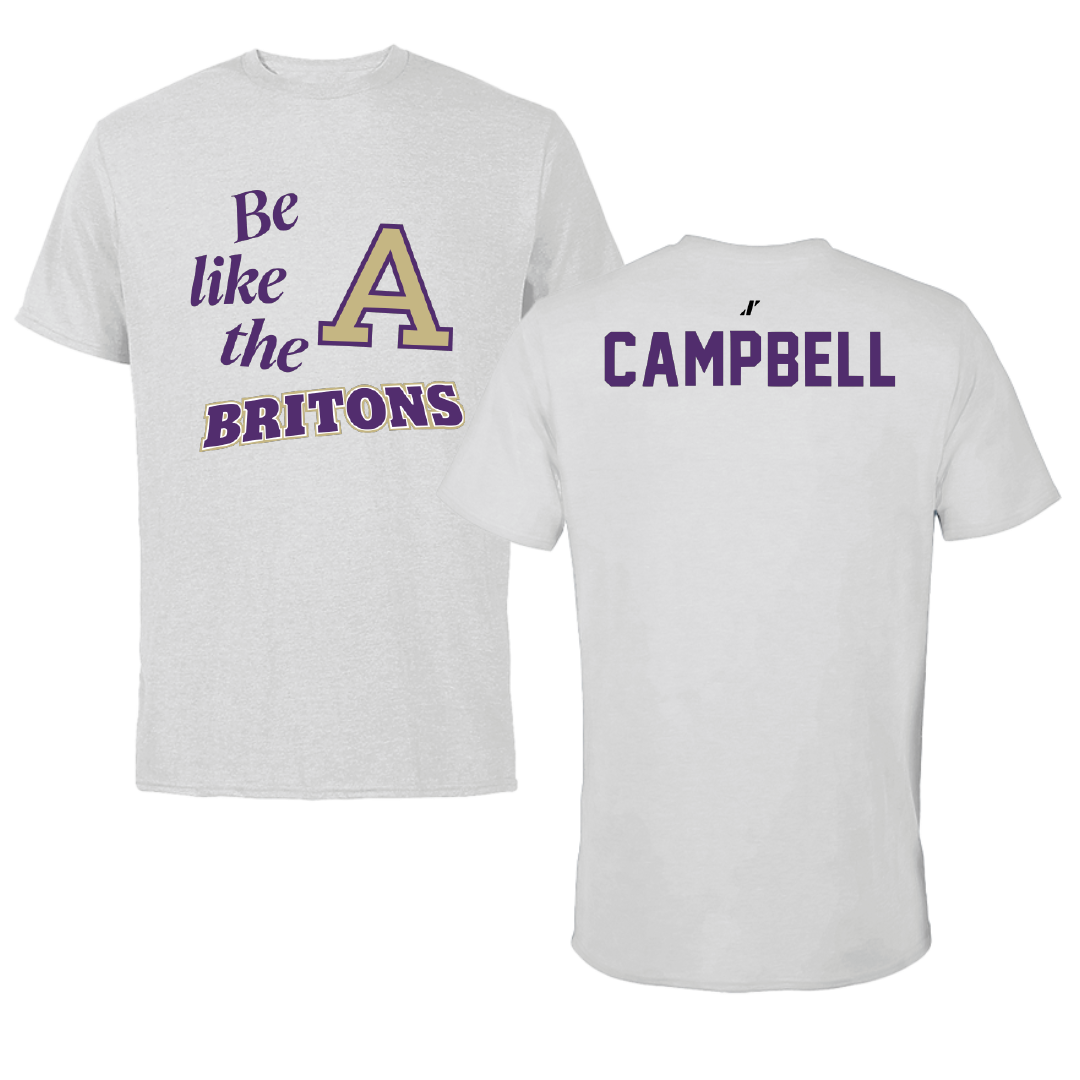 Albion College Wrestling Light Gray Be Like Us Tee - Brynn Campbell