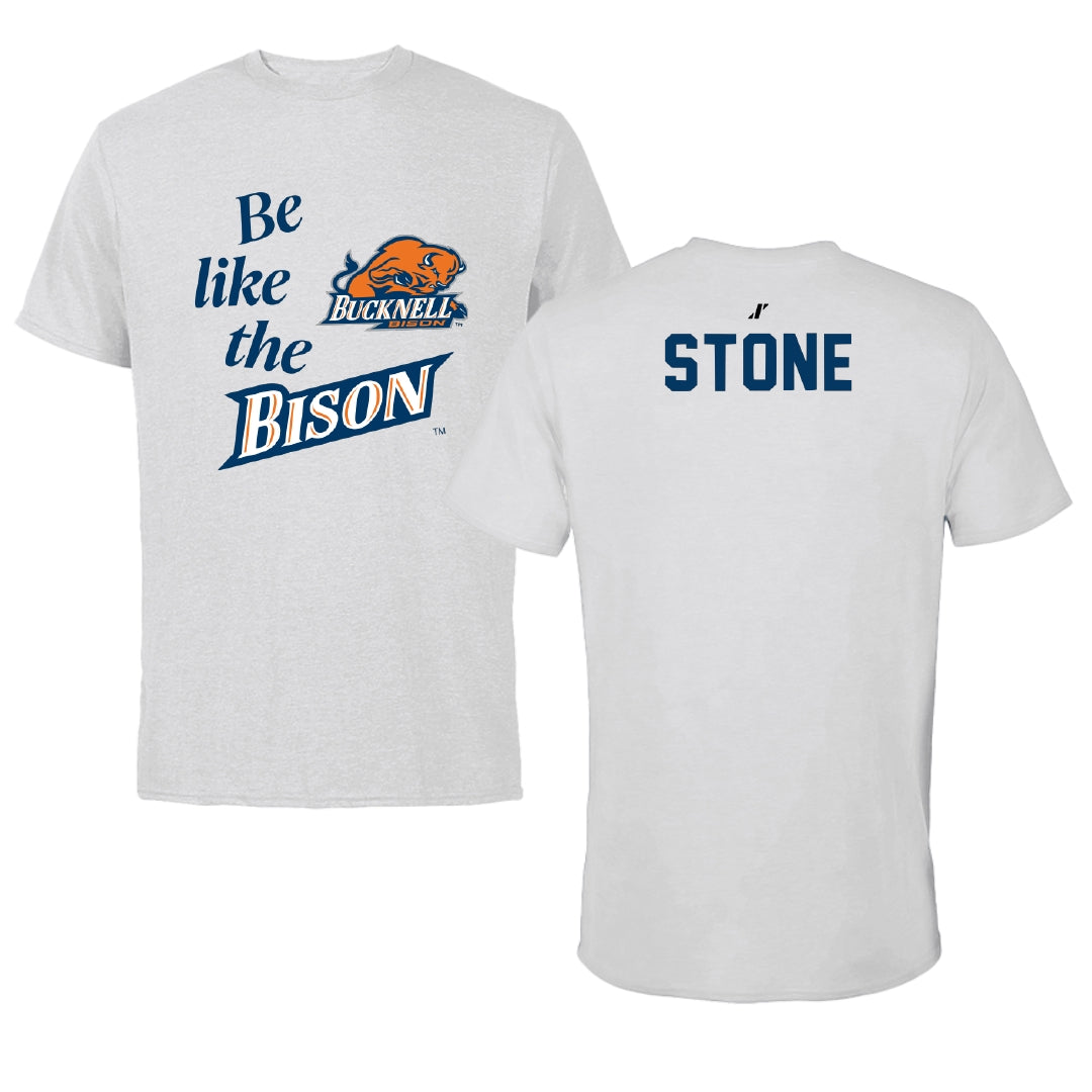 Bucknell University Cheer Light Gray Be Like Us Performance Tee - Ava Stone