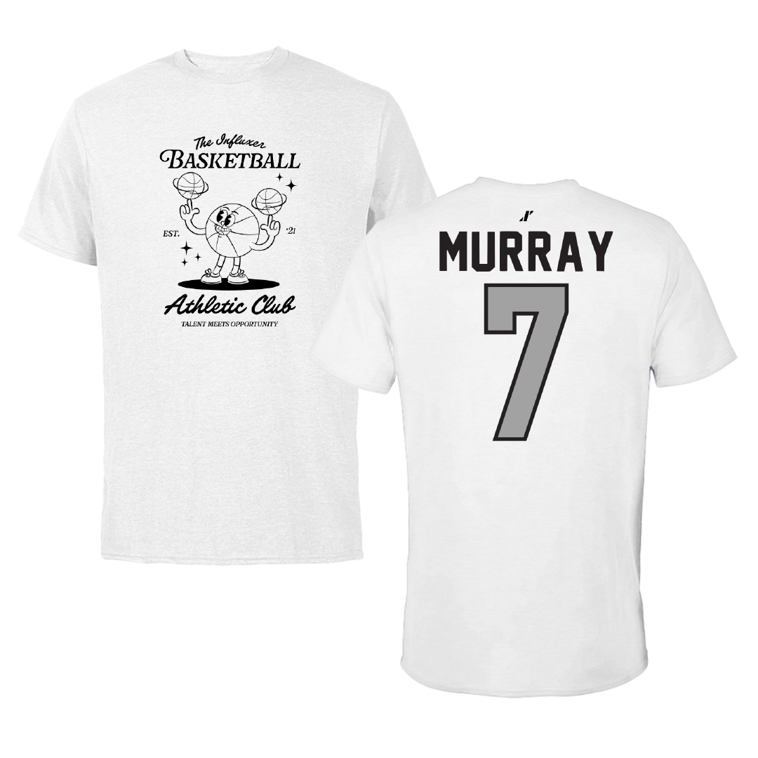 Basketball White Influxer Athletic Club Tee - #7 Isabella Murray