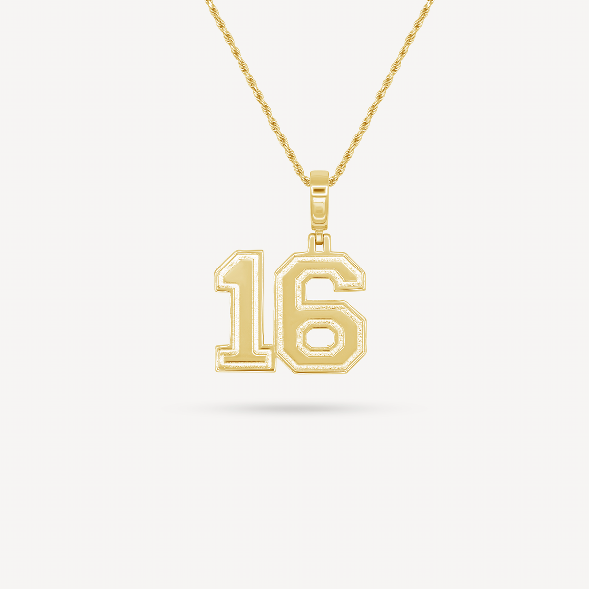Gold Presidents Pendant and Chain - #16 Luke Lirette