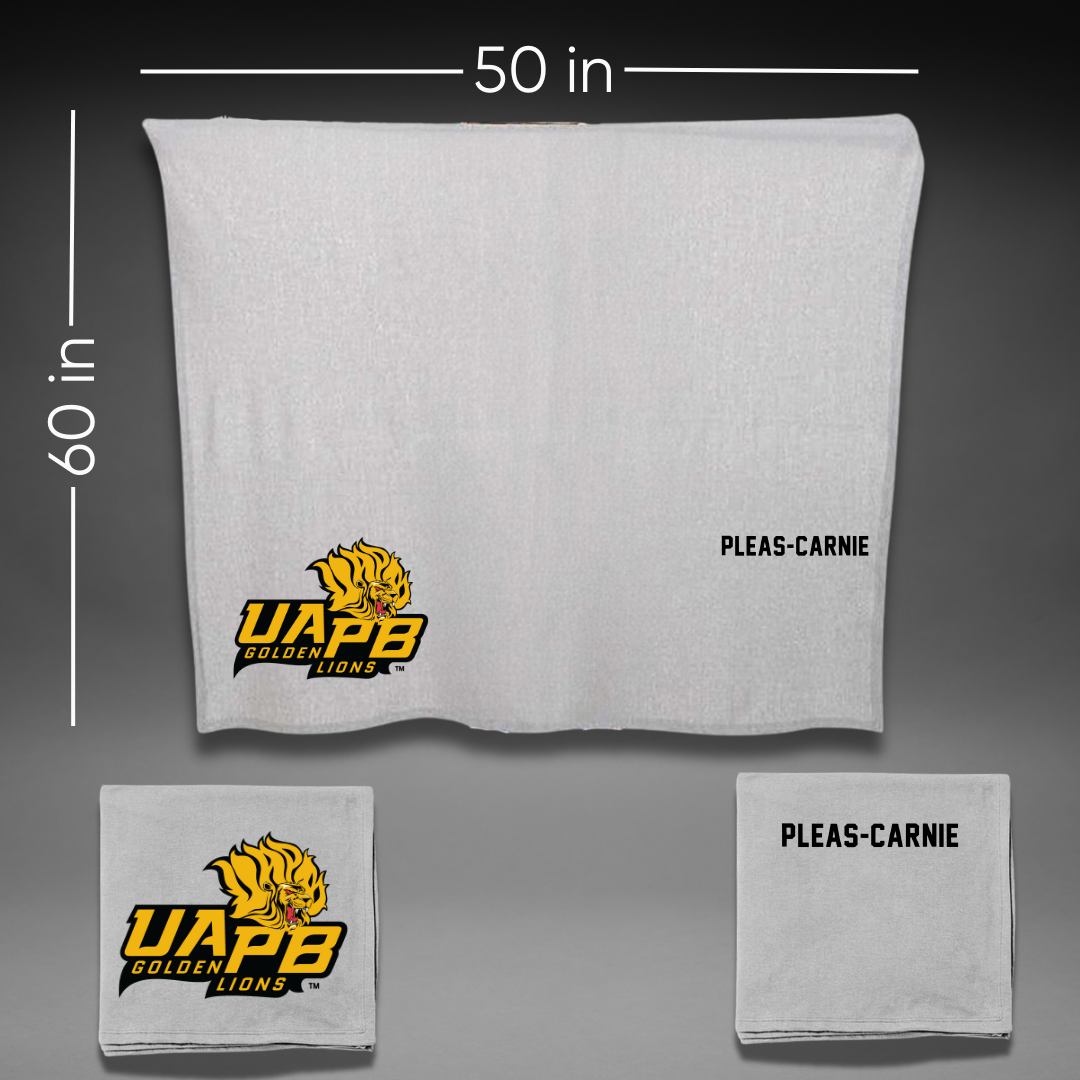 University of Arkansas-Pine Bluff TF and XC Gray Blanket - Akili Pleas-Carnie