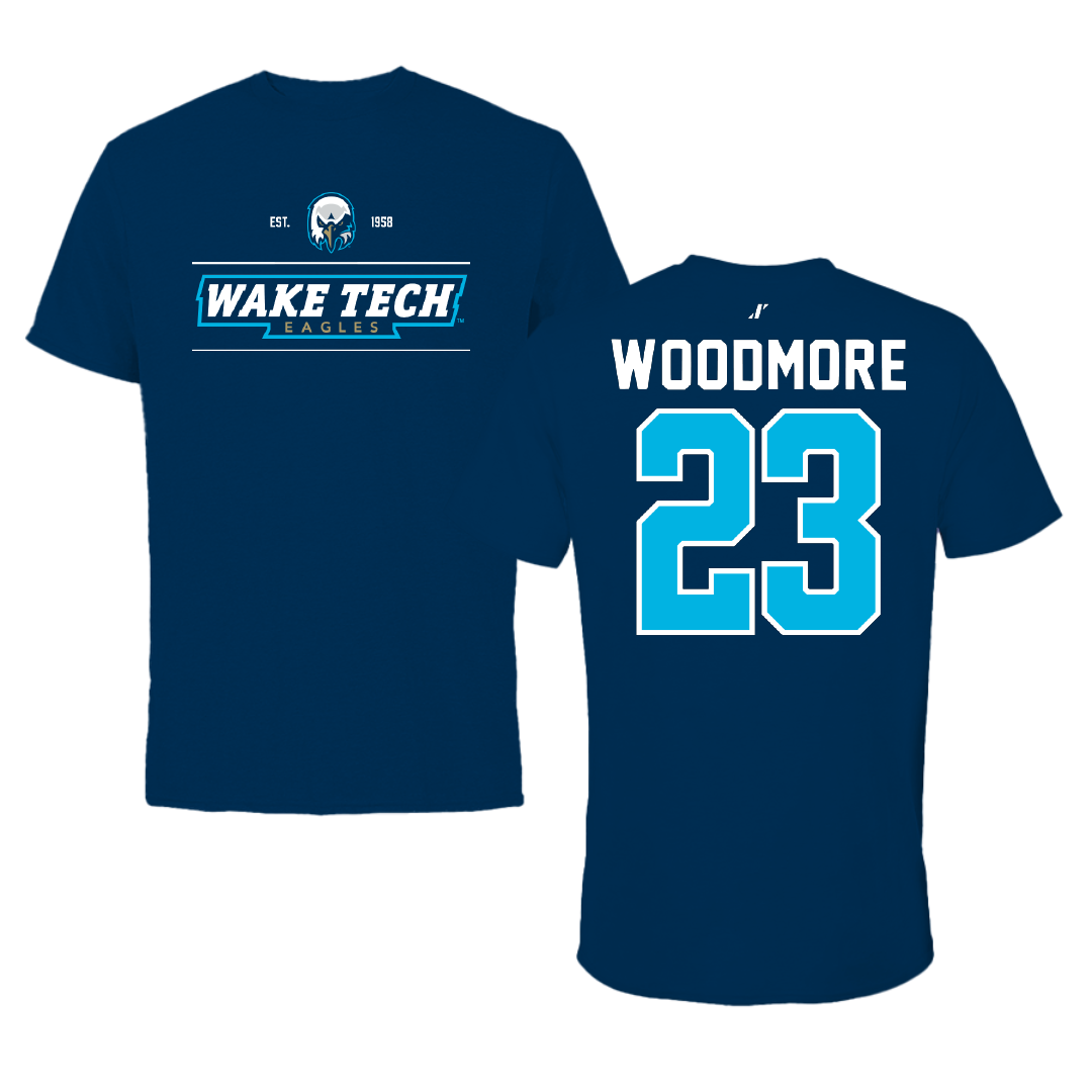 Wake Tech Community College Basketball Navy General Tee - #23 Amyah Woodmore