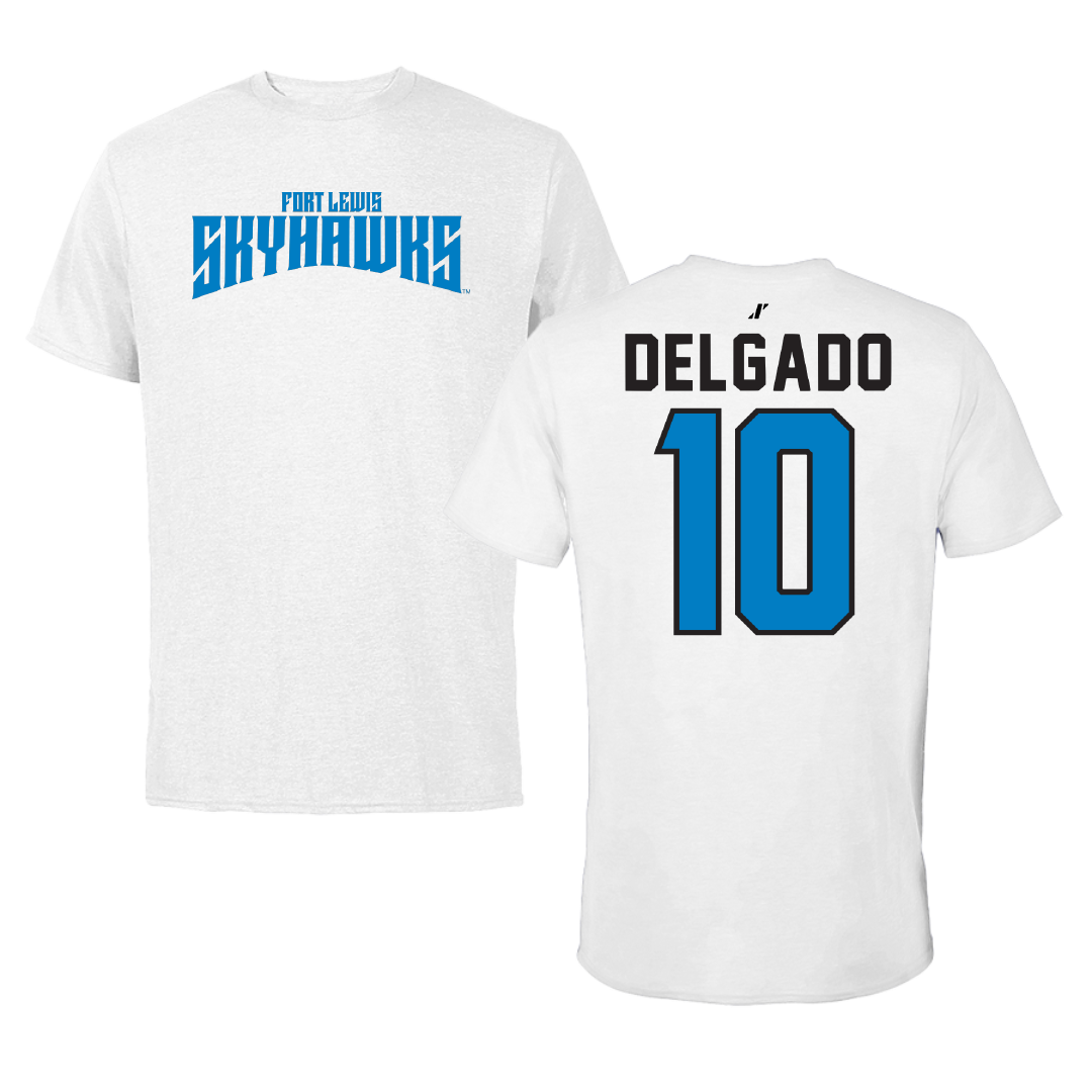Fort Lewis College Lacrosse White Classic Tee - #10 Zoi Delgado