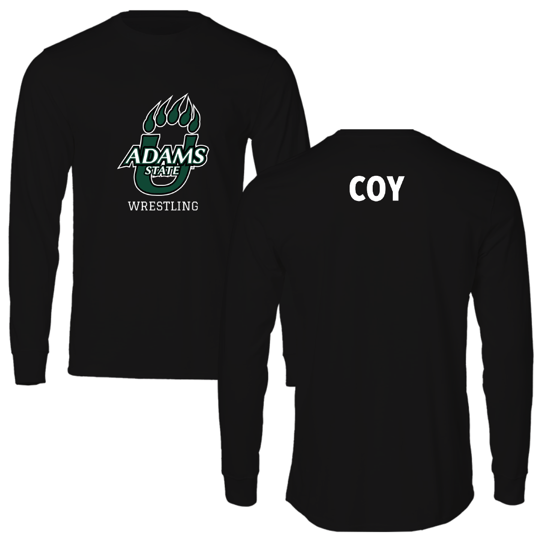 Adams State University Wrestling Black State Performance Long Sleeve - Greg Coy