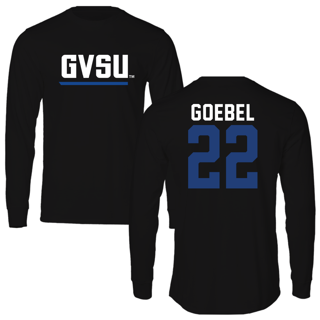 Grand Valley State University Baseball Black Long Sleeve - #22 Will Goebel