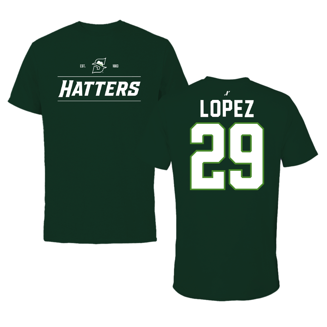 Stetson University Baseball Forest Green General Tee - #29 Nelphie Lopez