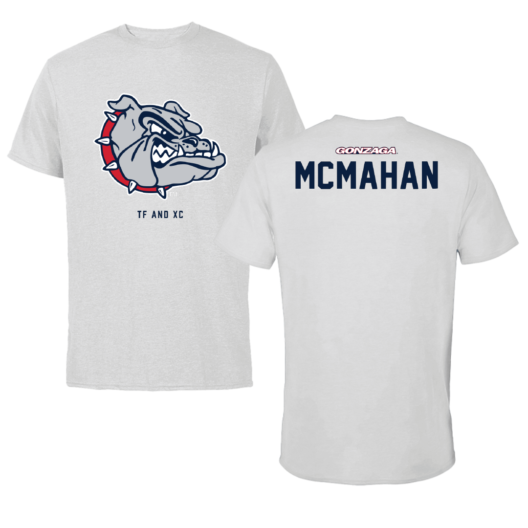 Gonzaga University TF and XC Light Gray Performance Tee - Noah McMahan