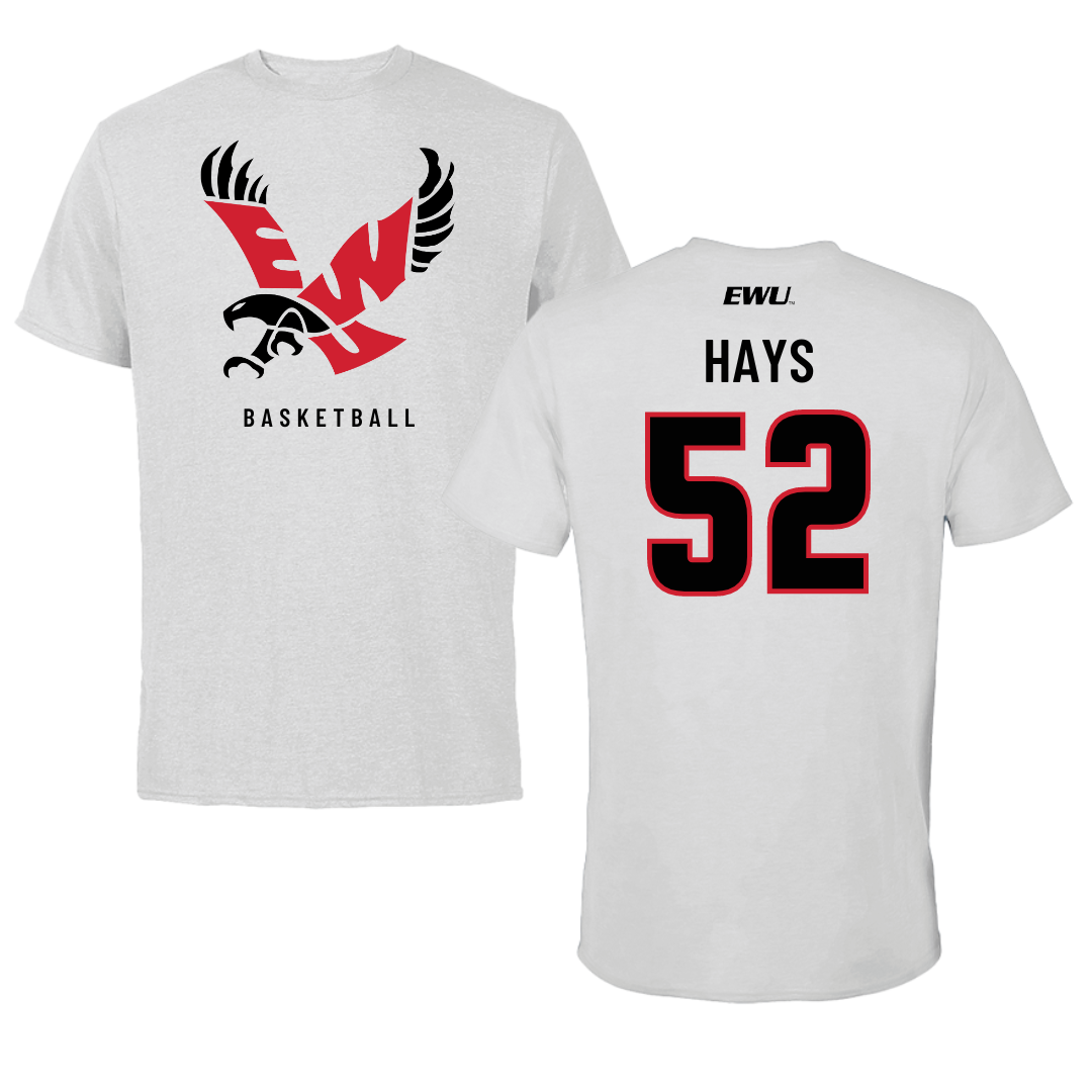Eastern Washington University Basketball Light Gray Tee - #52 Bella Hays