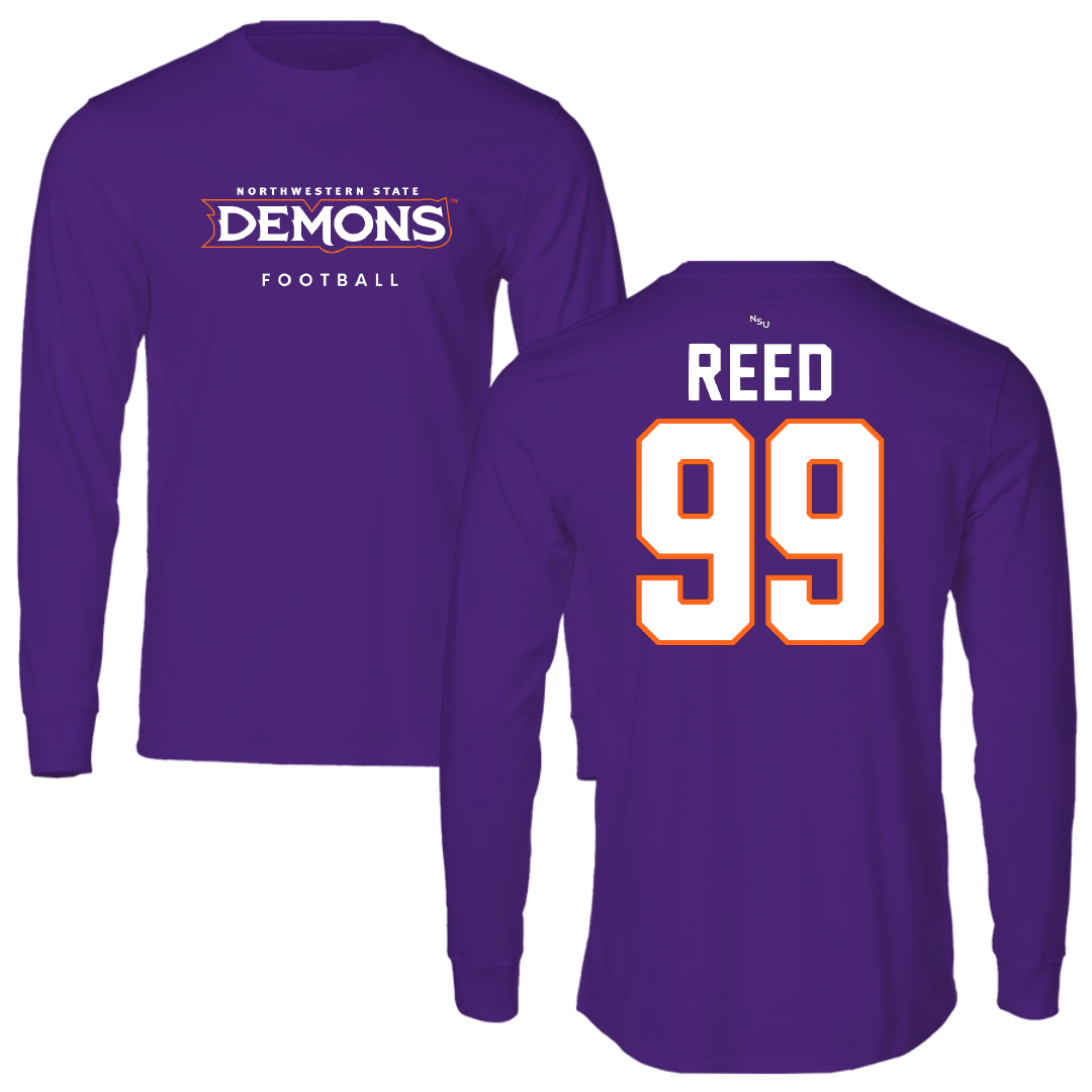 Northwestern State University Football Purple Demons Performance Long Sleeve - #99 Ke’Shawn Reed