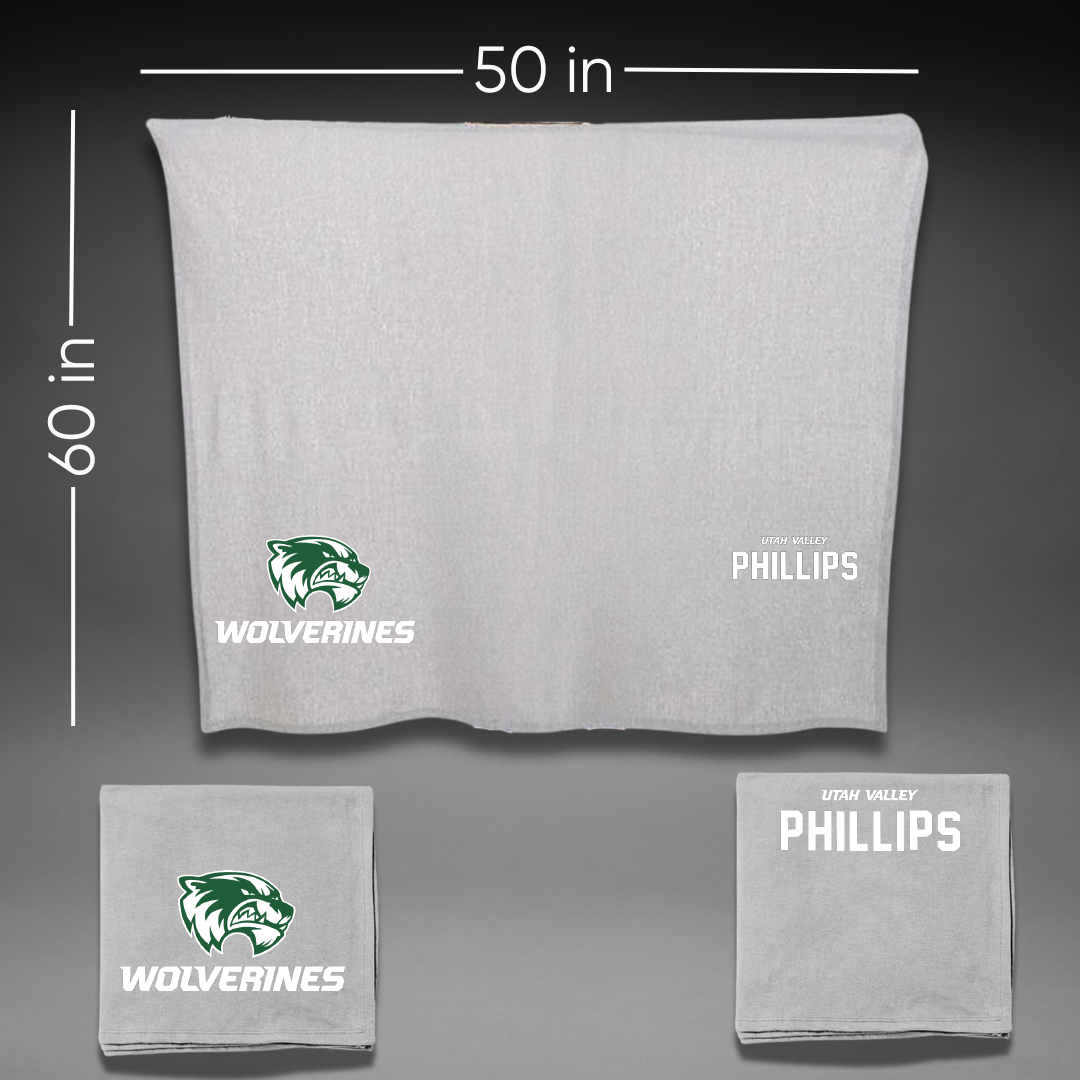 Utah Valley University TF and XC Gray Blanket - Jocelyn Phillips