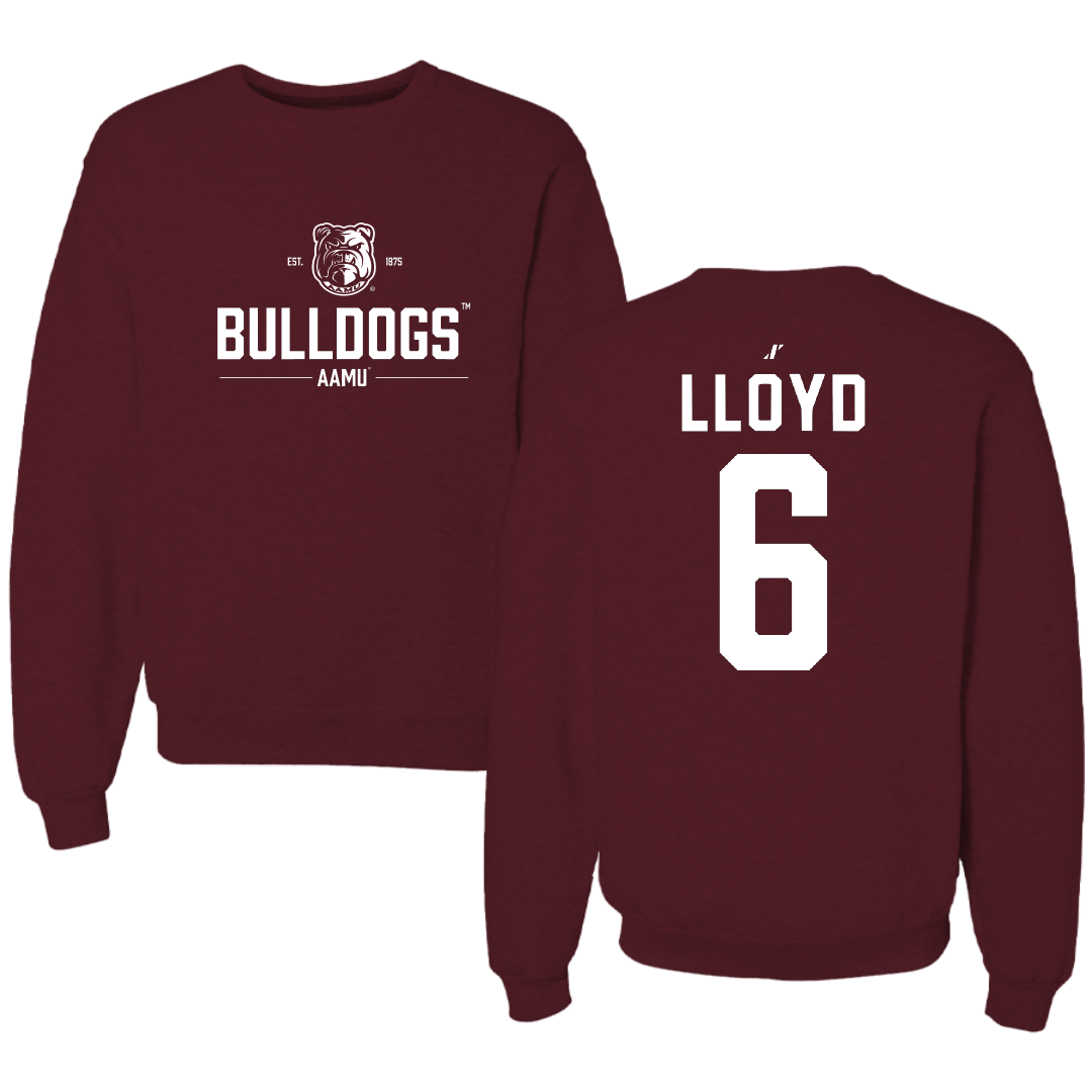 Alabama A&M University Baseball Maroon General Crewneck - #6 Mekhi Lloyd