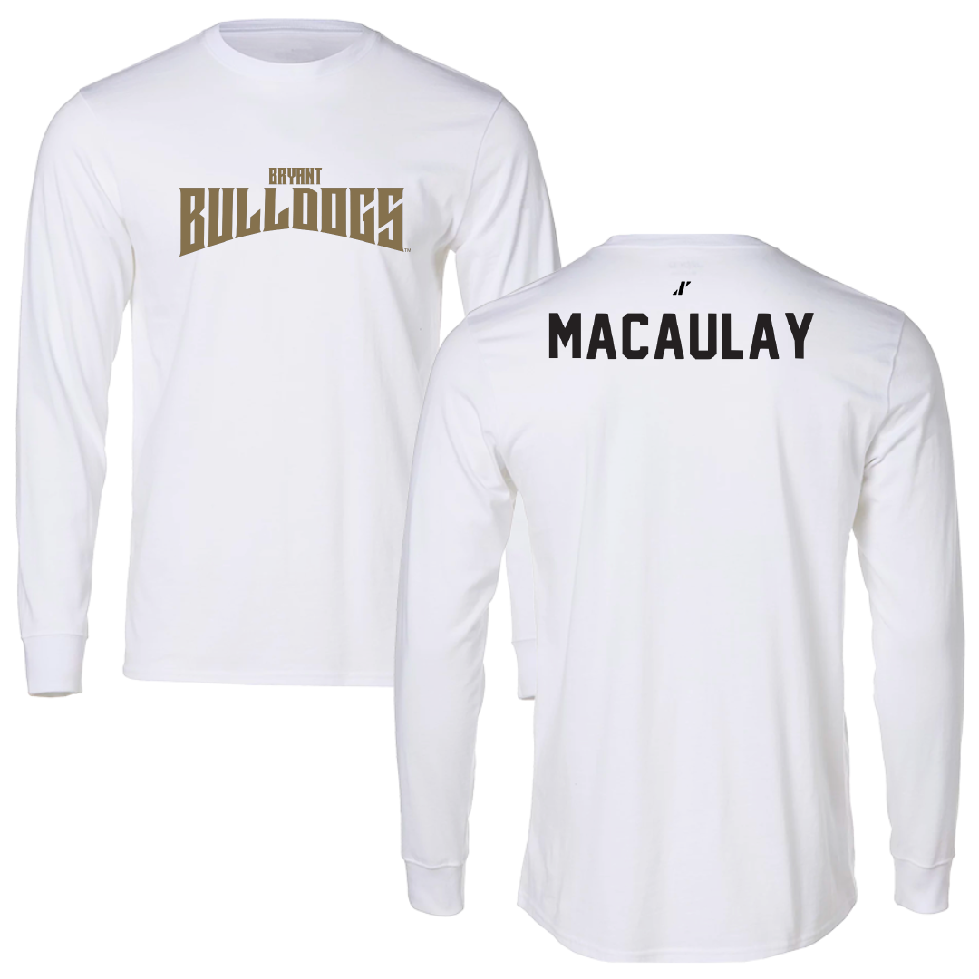 Bryant University Tennis White Classic Long Sleeve - Marcus Macaulay