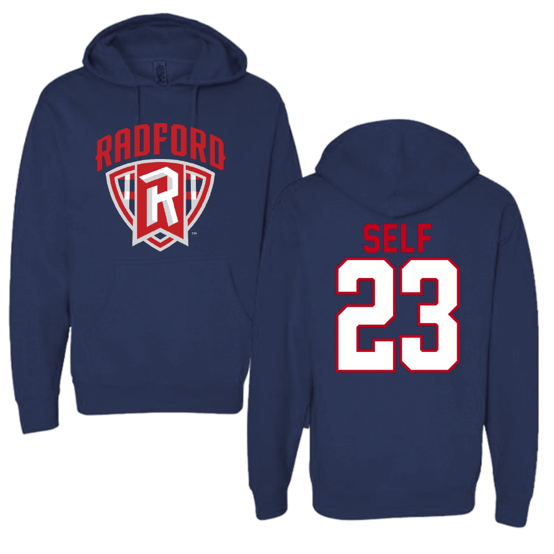 Radford University Baseball Navy Hoodie - #23 Mason Self