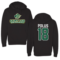 Saint Leo University Soccer Black Hoodie - #18 Afram Polus