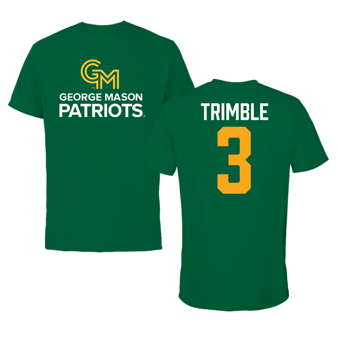 George Mason University Baseball Green Patriots Tee - #3 South Trimble