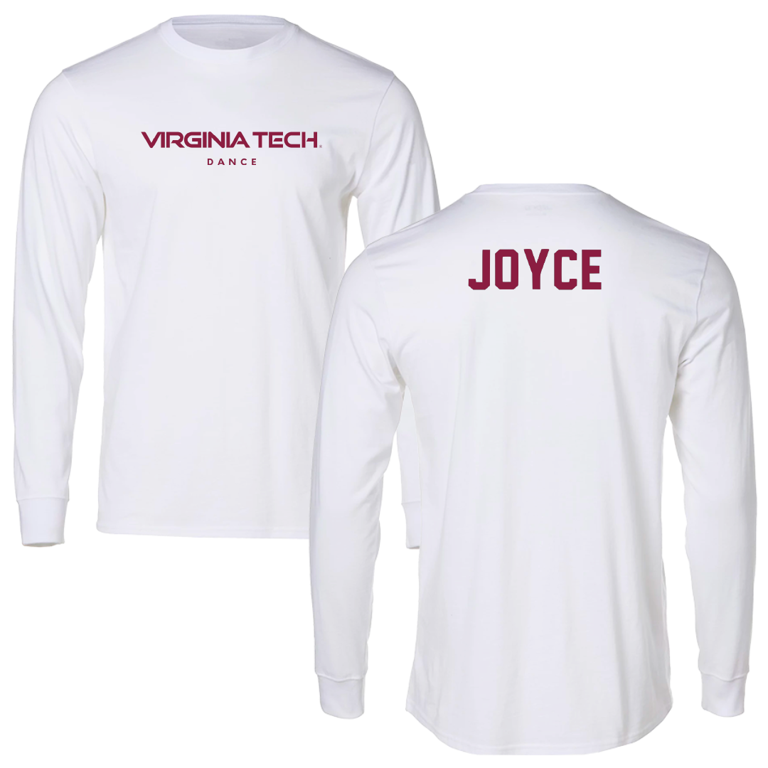 Virginia Tech Dance White Performance Long Sleeve - Kendall Joyce