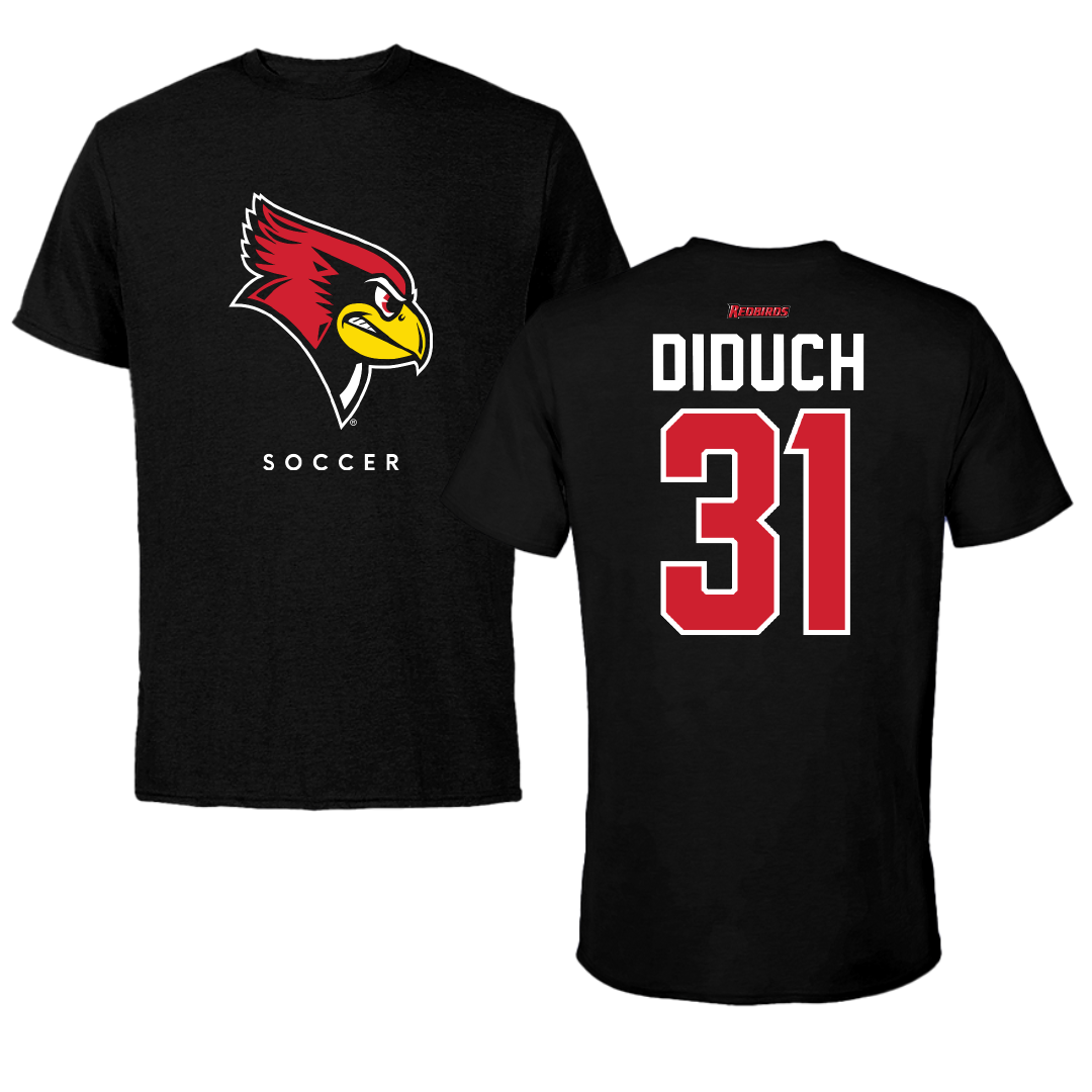 Illinois State University Soccer Black Performance Tee - #31 Autumn Diduch