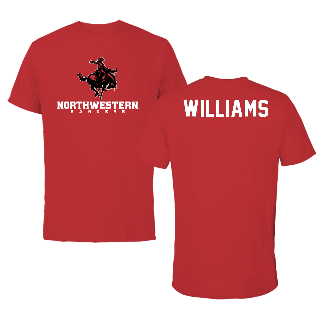 Northwestern Oklahoma State University TF and XC Red Block Tee - Caleb Williams