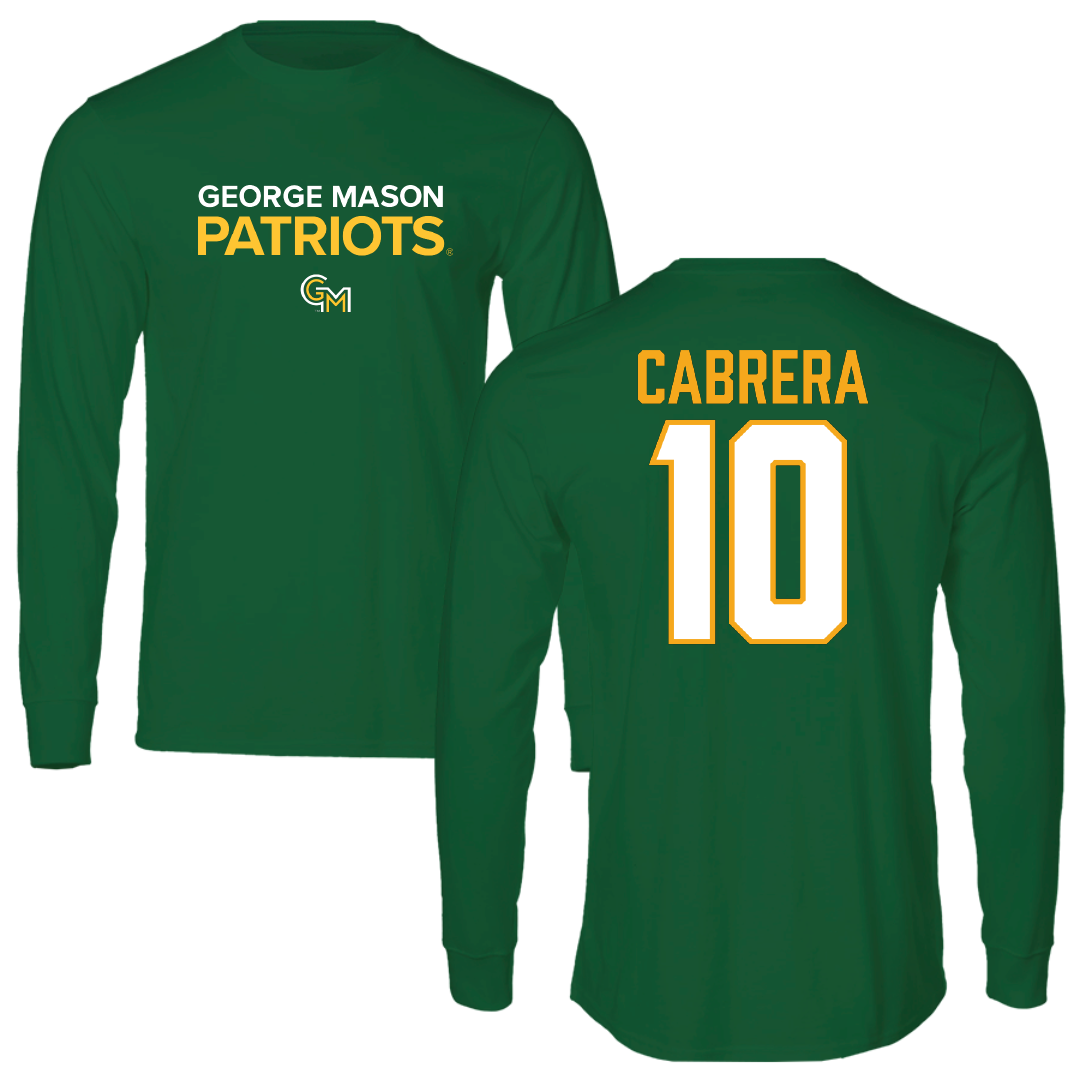 George Mason University Lacrosse Green Long Sleeve - #10 Madison Cabrera