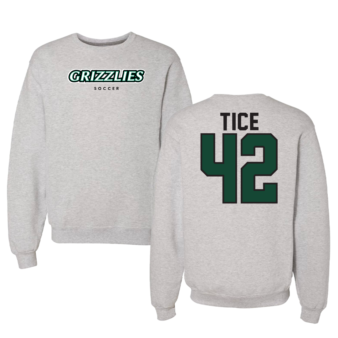 Adams State University Soccer Gray Grizzlies Crewneck - #42 Sophia Tice