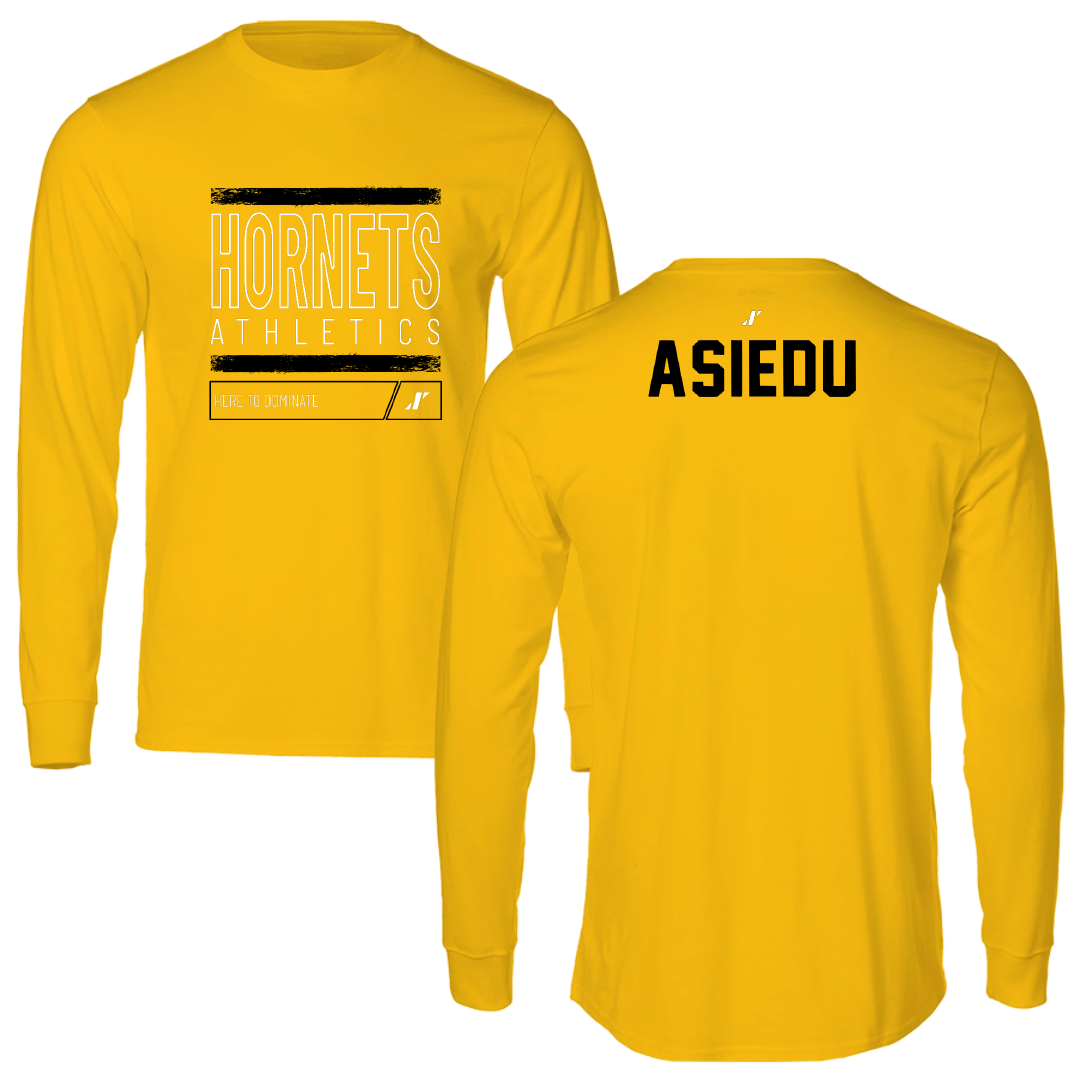 Alabama State University TF and XC Gold Dominate Performance Long Sleeve - Noel Asiedu