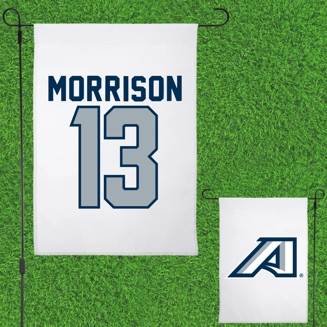 Augusta University Baseball White Garden Flag - #13 Michael Morrison
