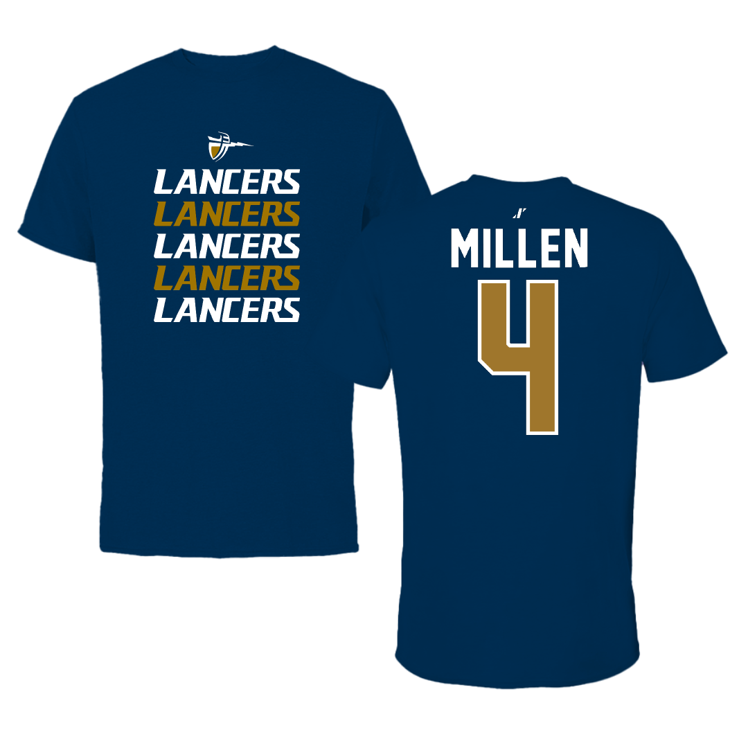 California Baptist University Softball Navy General Tee - #4 Bethany Millen