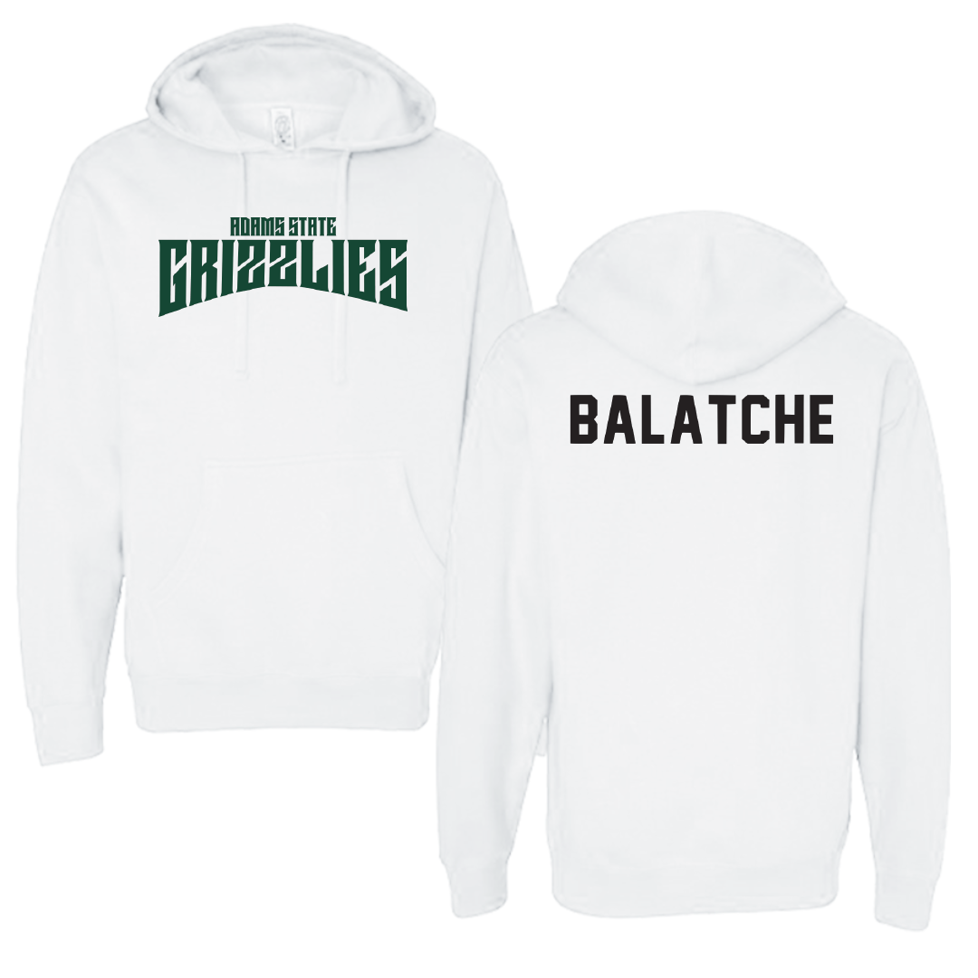 Adams State University Basketball White Classic Hoodie - Duncan Balatche