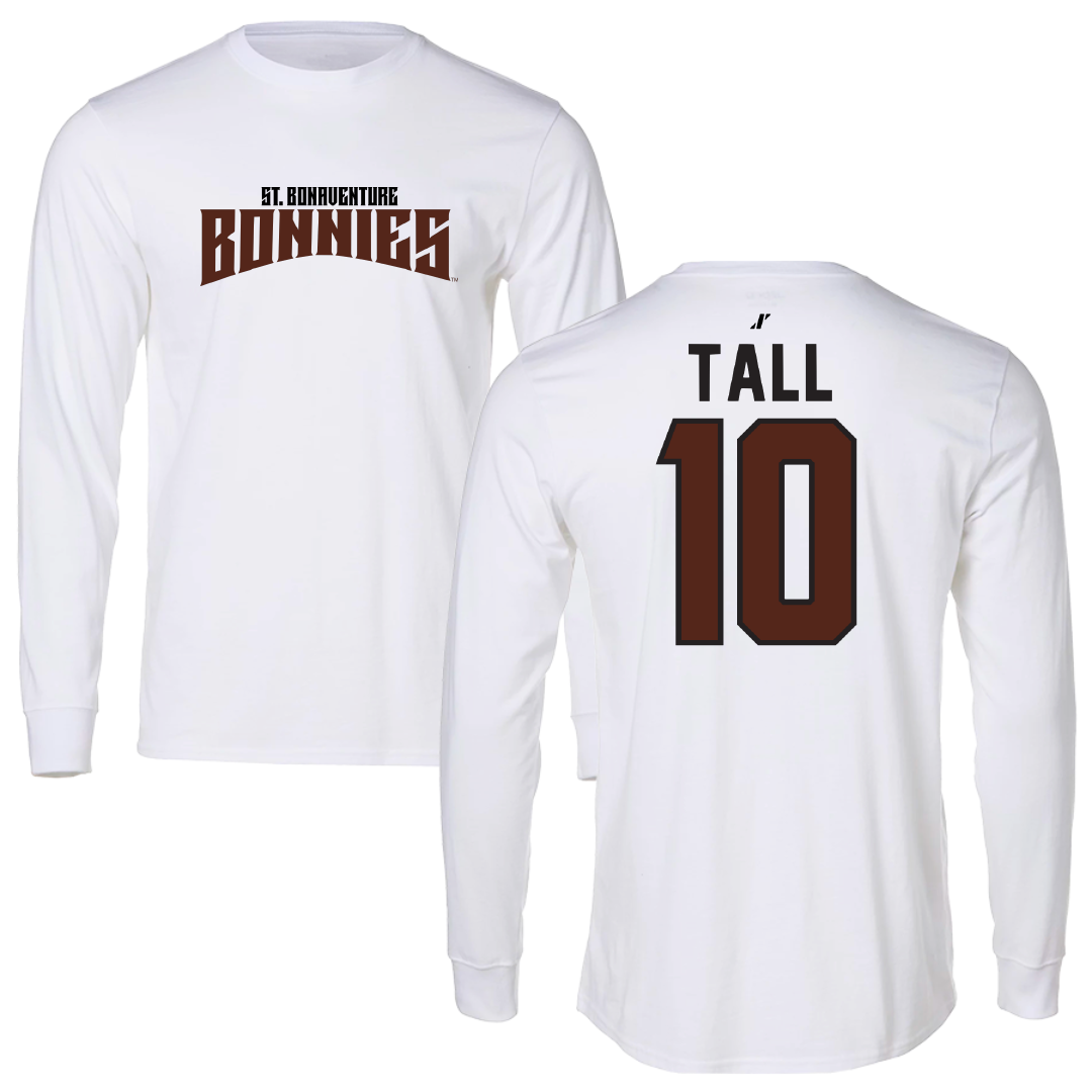 St. Bonaventure University Soccer White Classic Long Sleeve - #10 Mo Tall
