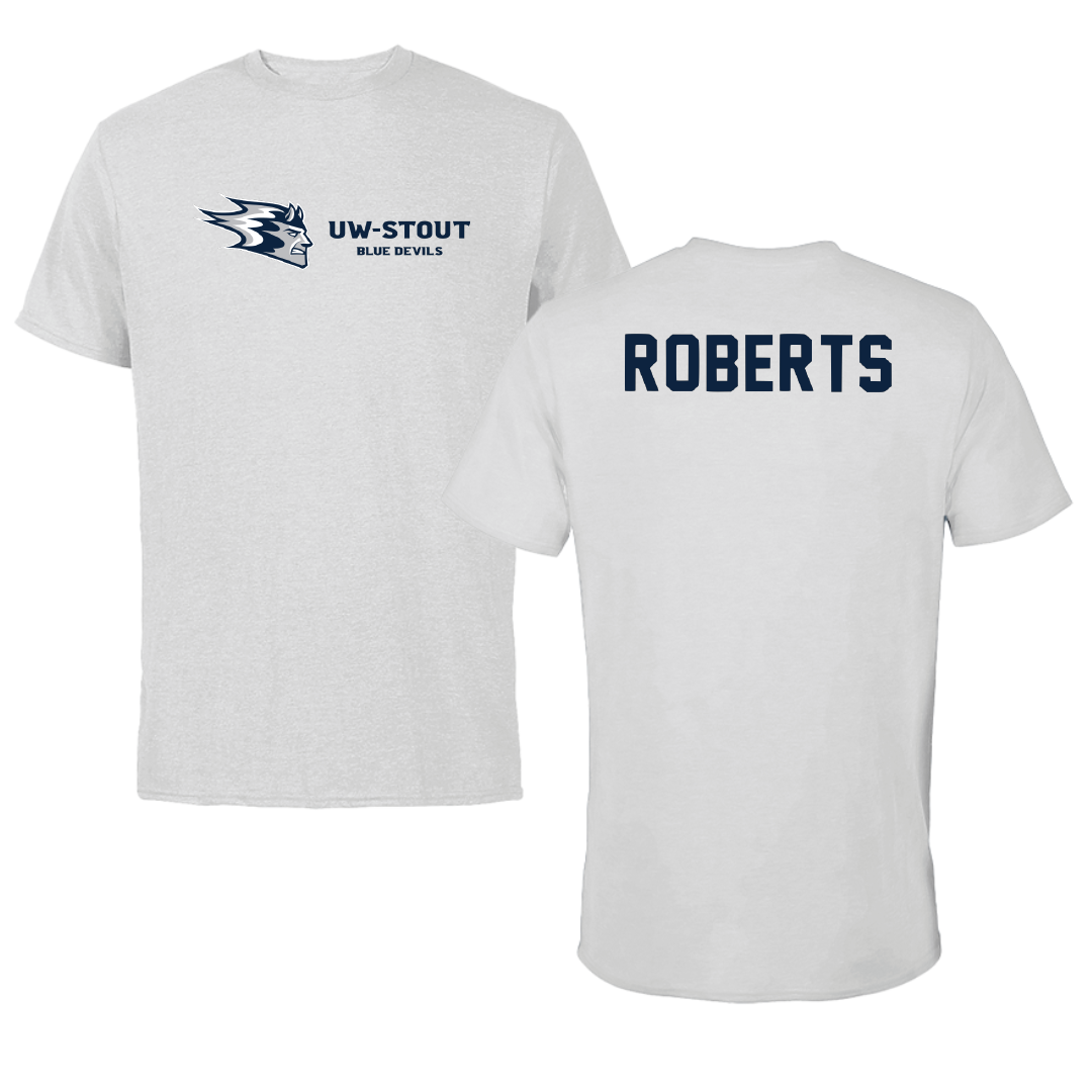University of Wisconsin-Stout TF and XC Light Gray Performance Tee - Lilly Roberts