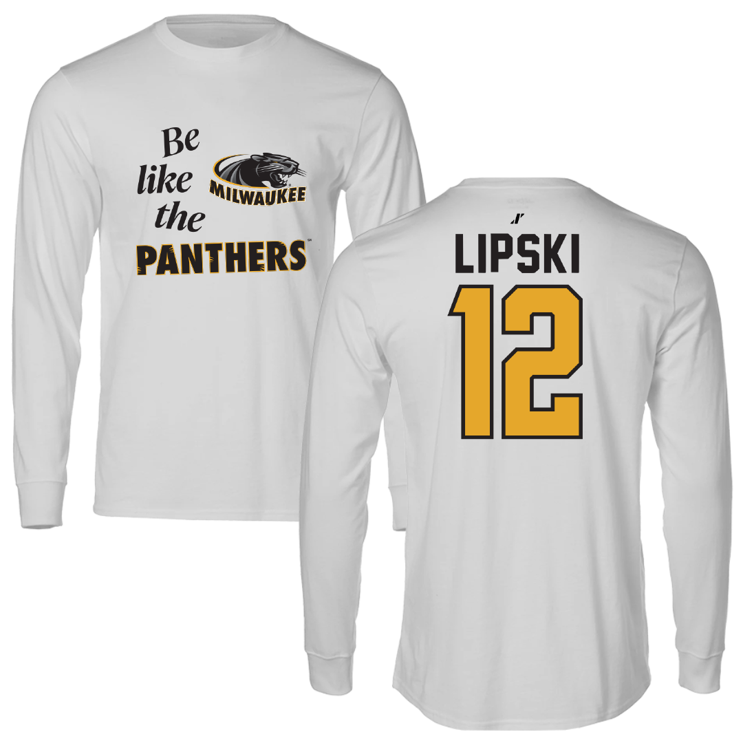 University of Wisconsin-Milwaukee Volleyball Light Gray Be Like Us Long Sleeve - #12 Bella Lipski