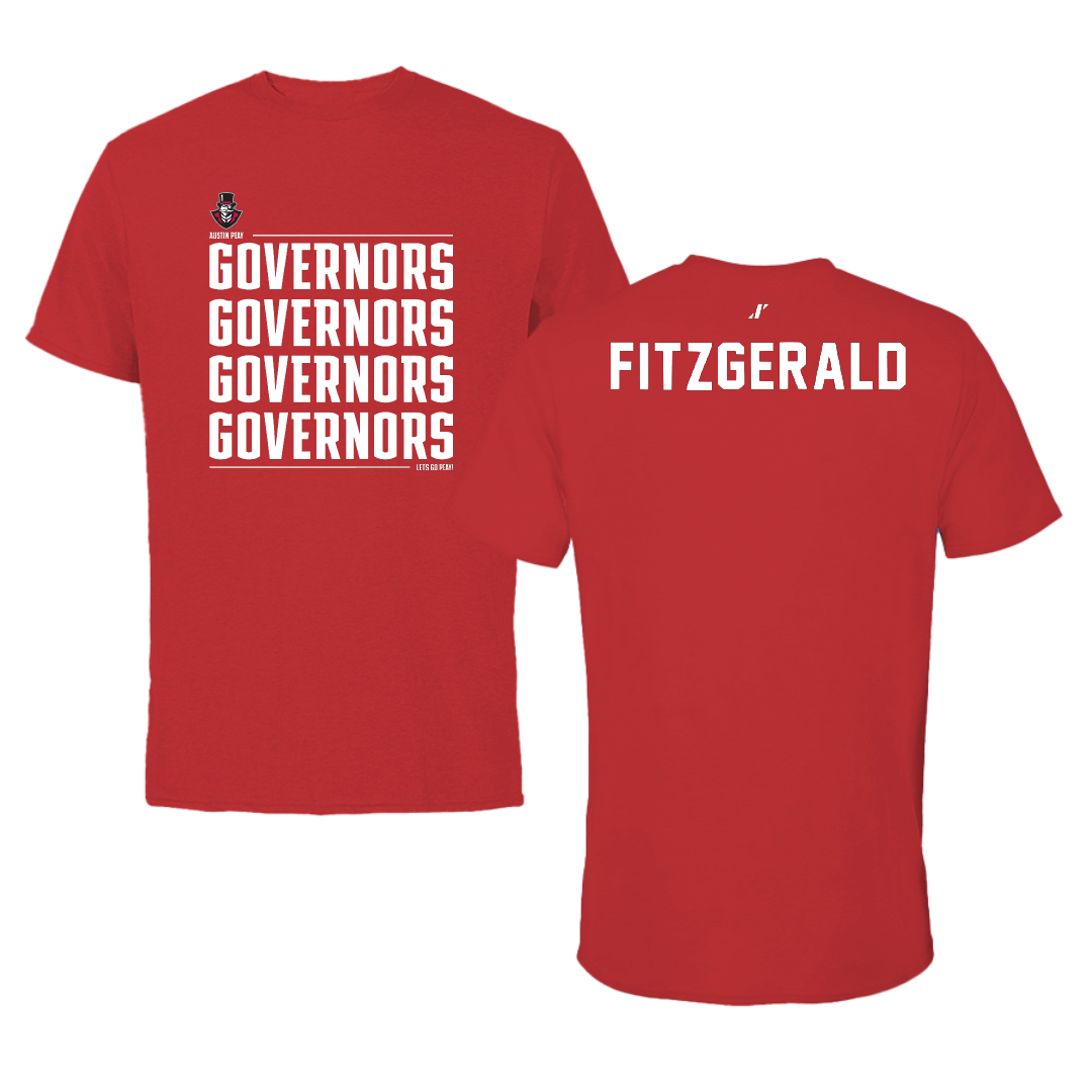 Austin Peay State University TF and XC Red General Performance Tee - Jack Fitzgerald