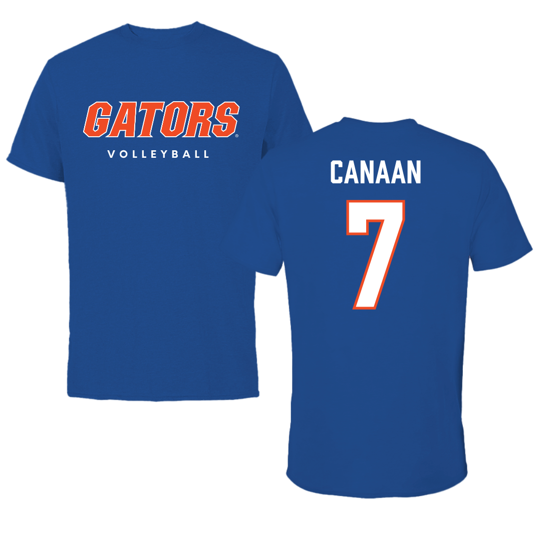 University of Florida Volleyball True Royal Tee - #7 Emily Canaan