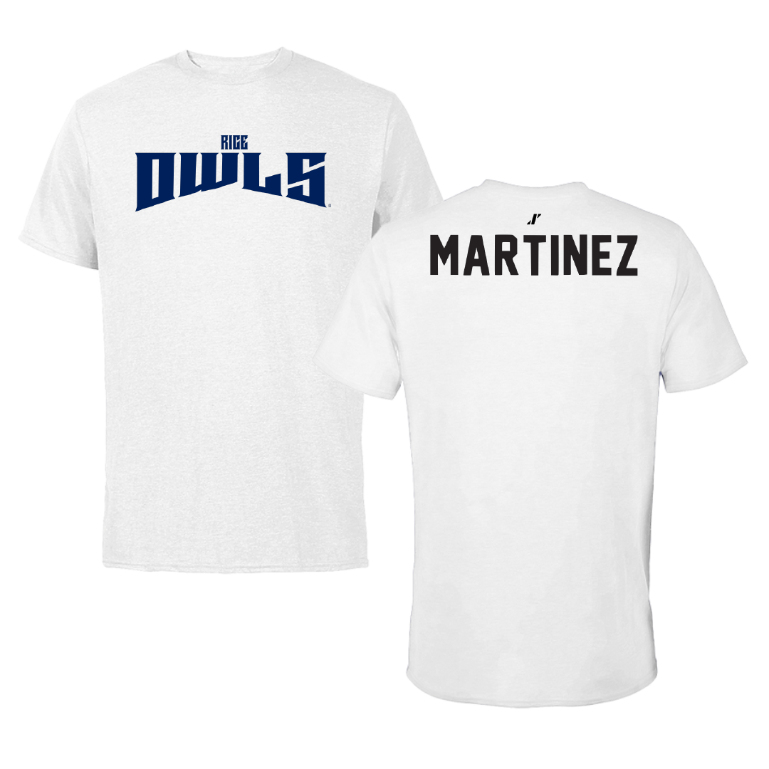 Rice University Tennis White Classic Tee - Fernanda Martinez