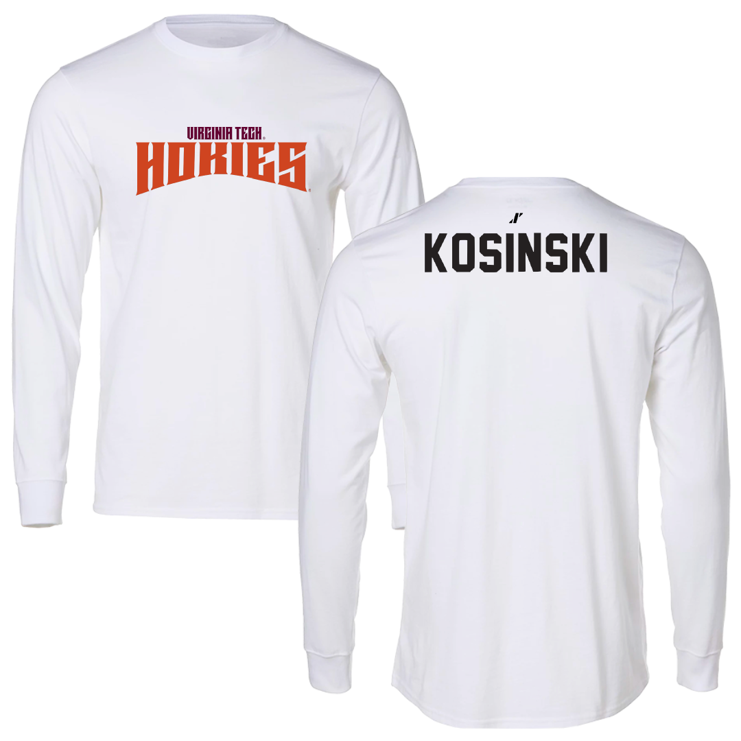 Virginia Tech Dance White Classic Performance Long Sleeve - Brooke Kosinski