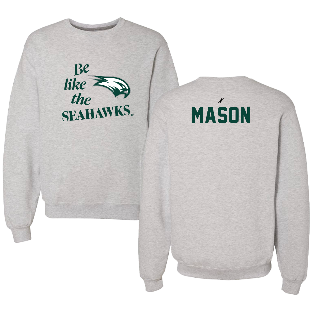 Wagner College TF and XC Light Gray Be Like Us Crewneck - Jack Mason