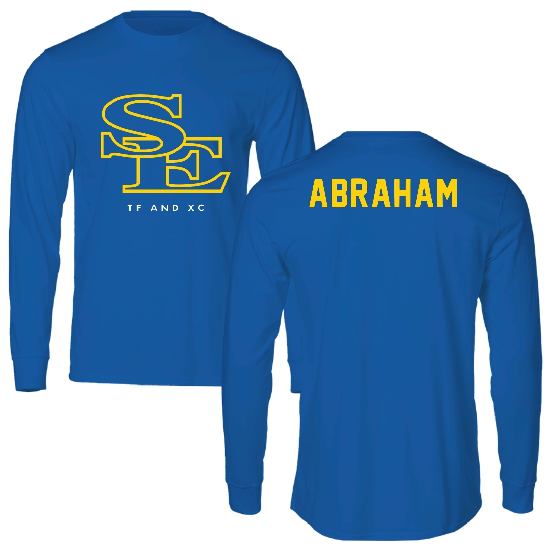 Southeastern Oklahoma State University TF and XC Blue Performance Long Sleeve - Anjelika Abraham